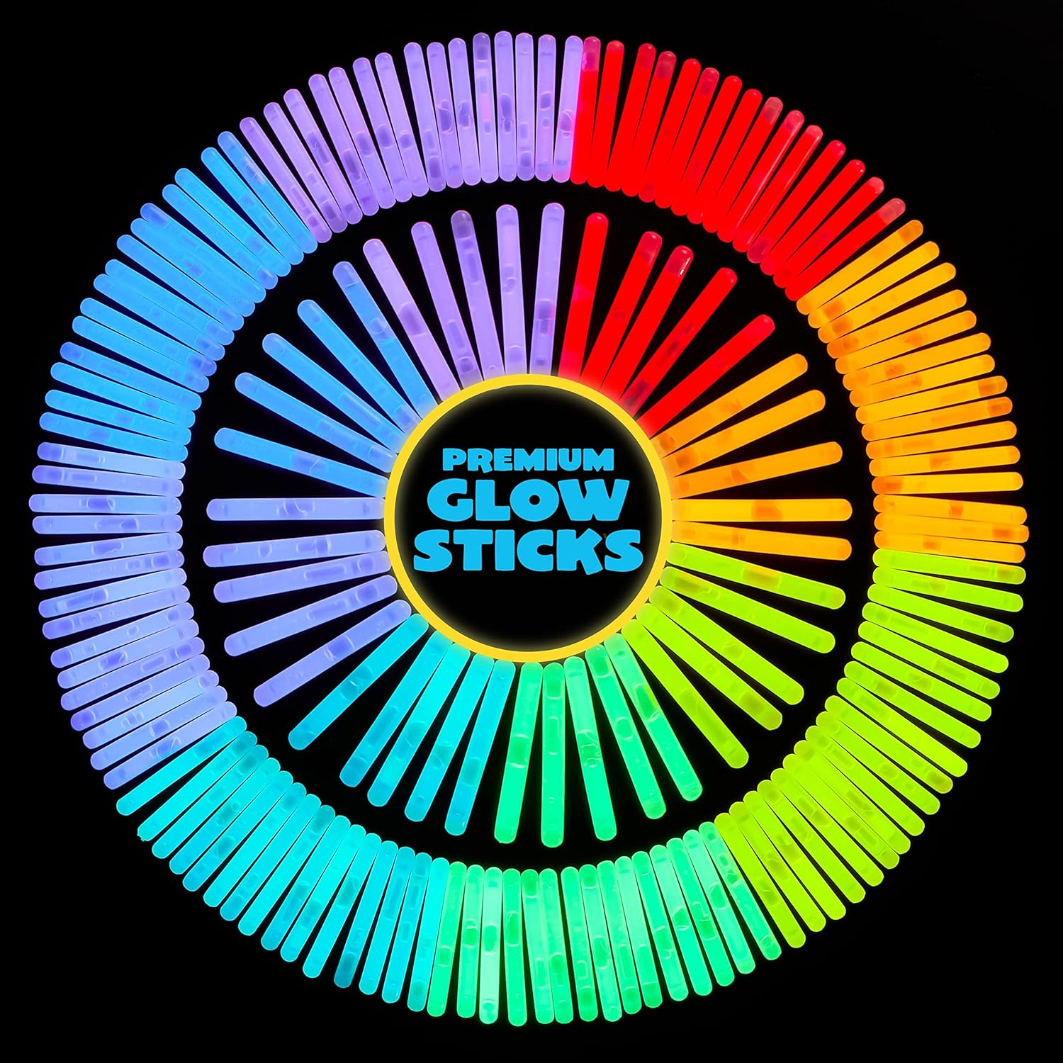 JOYIN 200 Pcs Mini Glow Sticks Bulk with 8 Colors for Glow Easter Egg, Kids Glow-In-The-Dark, Easter Basket Stuffers Fillers Gift, Easter Eggs Hunt Game and Easter Party Favors Decorations image number 1