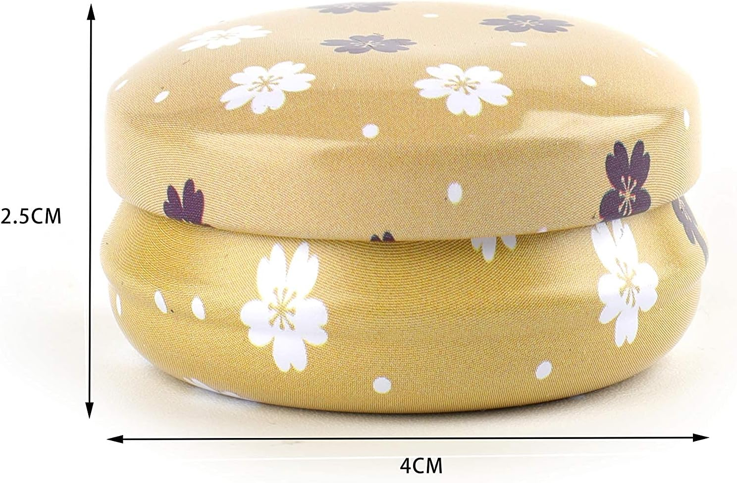 Rarapop 12 Pack Reusable Mini round Tinplate Candle Tin Jars with Lids, 20Ml Small Flower Travel Tin Cans Refillable Empty Container Bottle for Lip Balm, Salve, Eye Shadow, Powder image number 5