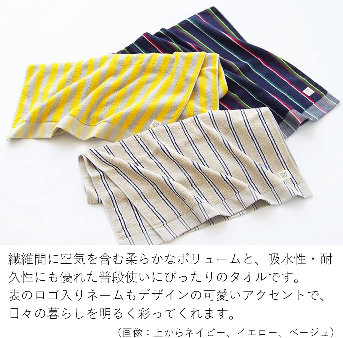 Tanaka Sangyo Imabari Towel, Bath Towel, Made in Japan, Blue, Approx. 23.6 X 47.2 Inches (60 X 120 Cm) image number 4