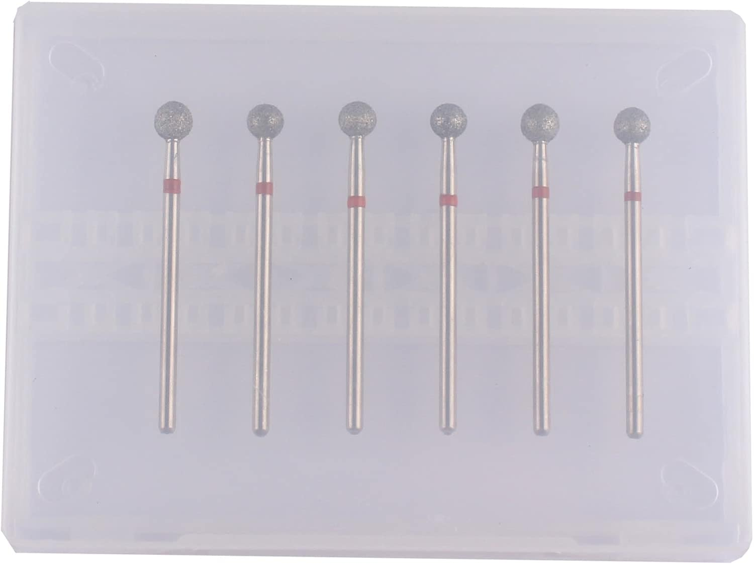 MZCMSL 6Pcs Pro Diamond Ball Bits,Cuticle Drill Bit Set for Russian Manicure,3/32 Shank Efile Bit (&Phi;5.0Mm) image number 5