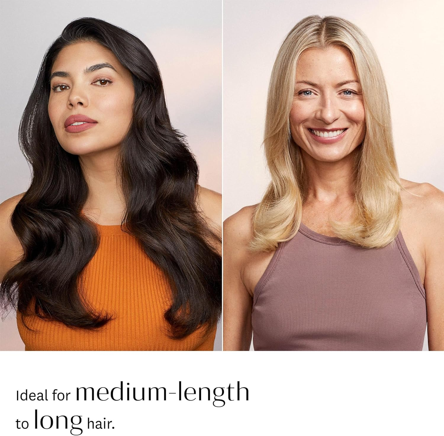 T3 Volume round Hair Brush Ceramiccoated Barrel Vented round Brush for Blow Drying Heat Resistant Bristles, White/Rose Gold