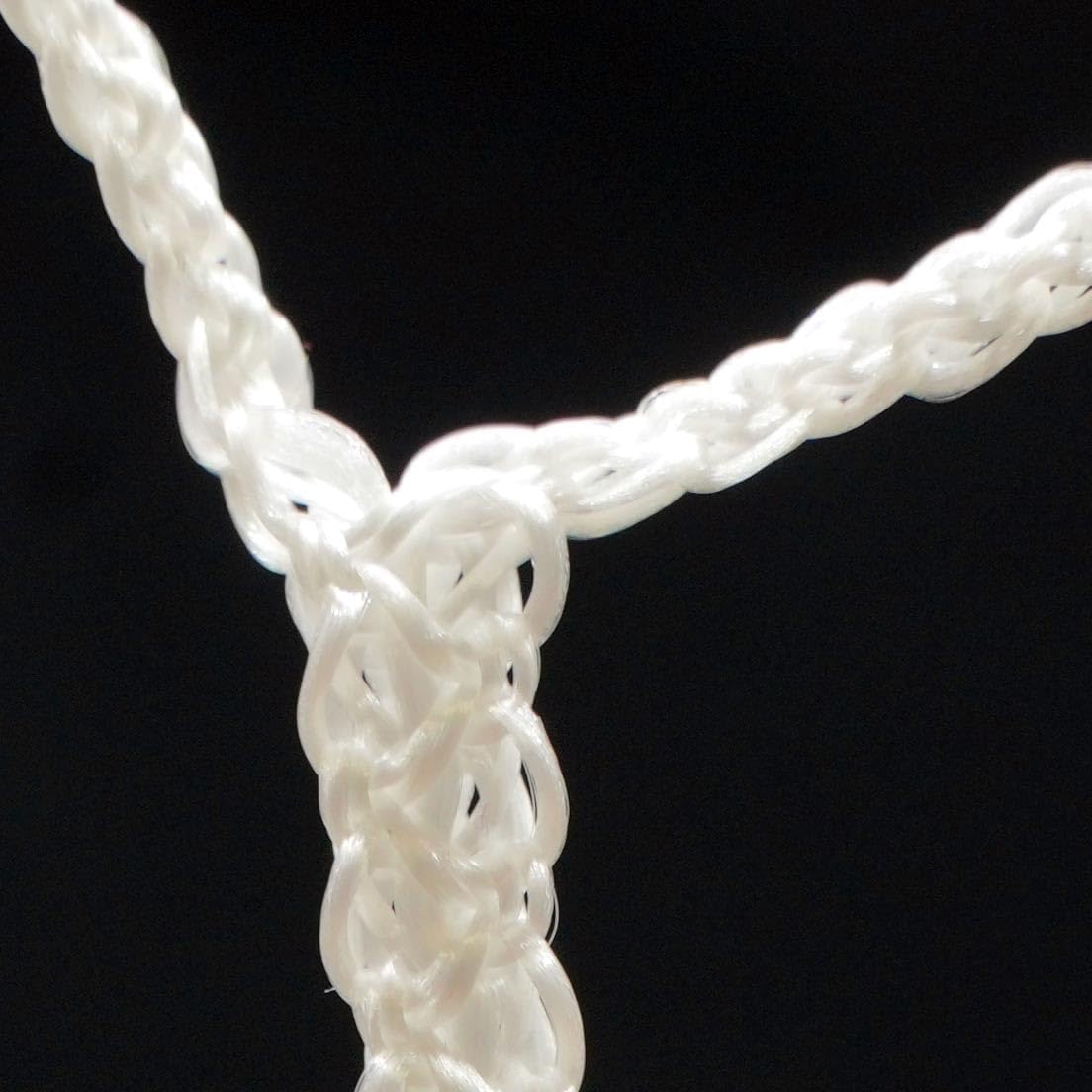 SUMMIT Tapered Full Size Net (Pack of 2) - Professional Box-Style Goal Netting with 3 Mm Double-Stitched Nylon Mesh -Pack of 2 Nets