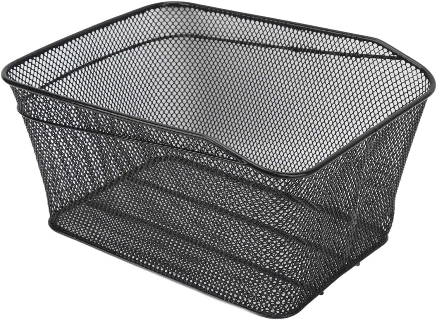 Rear Bike Basket, 20L Large Capacity Bicycle Cargo Rack Storage Basket, Waterproof Metal Wire Bicycle Basket with Lining, Easy Installation with Screw Nut for Most Rear Bike Racks image number 5