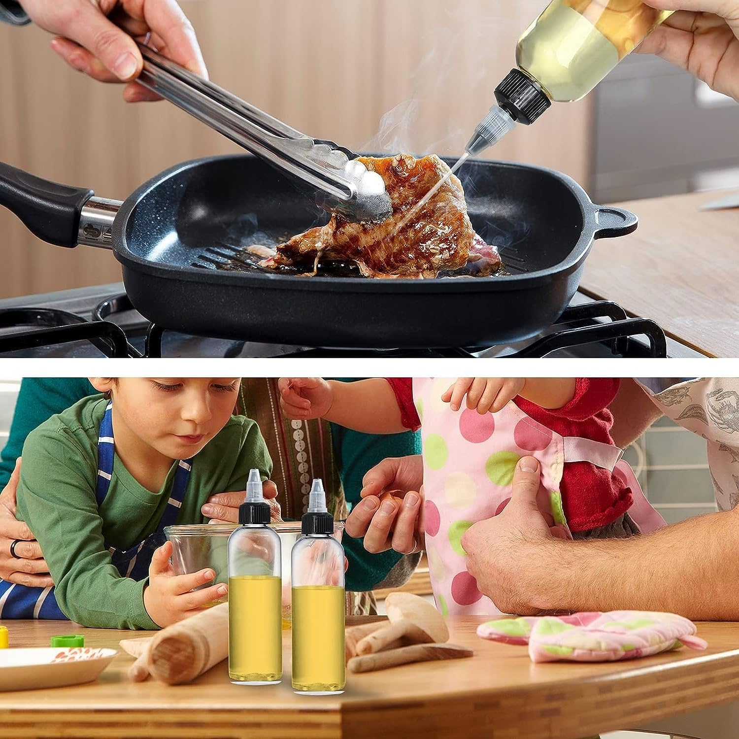 Empty Squeeze Dropper Bottles, 10 Plastic Squeeze Bottles, Clear Dispensing Bottles, Empty Plastic Squeeze Bottles for Ink Liquid, 30Ml image number 2