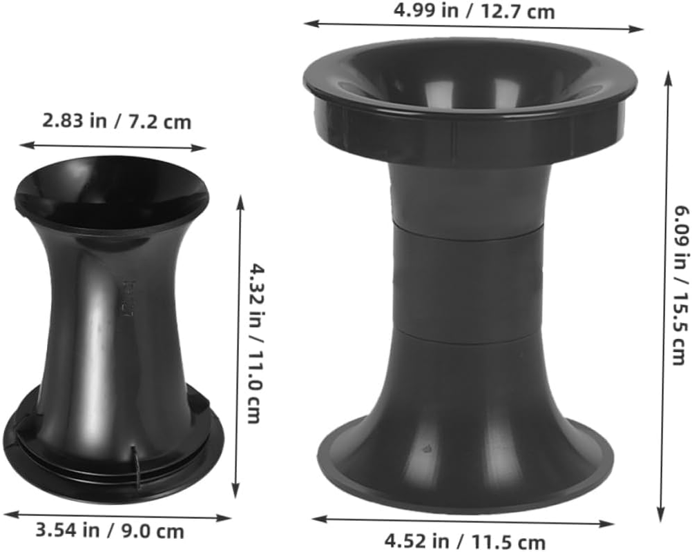 Jojofuny 2Pcs Bass Reflex Tube Speaker Port Tubes for DIY Loudspeaker Bass Enhancement Subwoofer Vent Airflow Guide for Home Theater Sound Quality