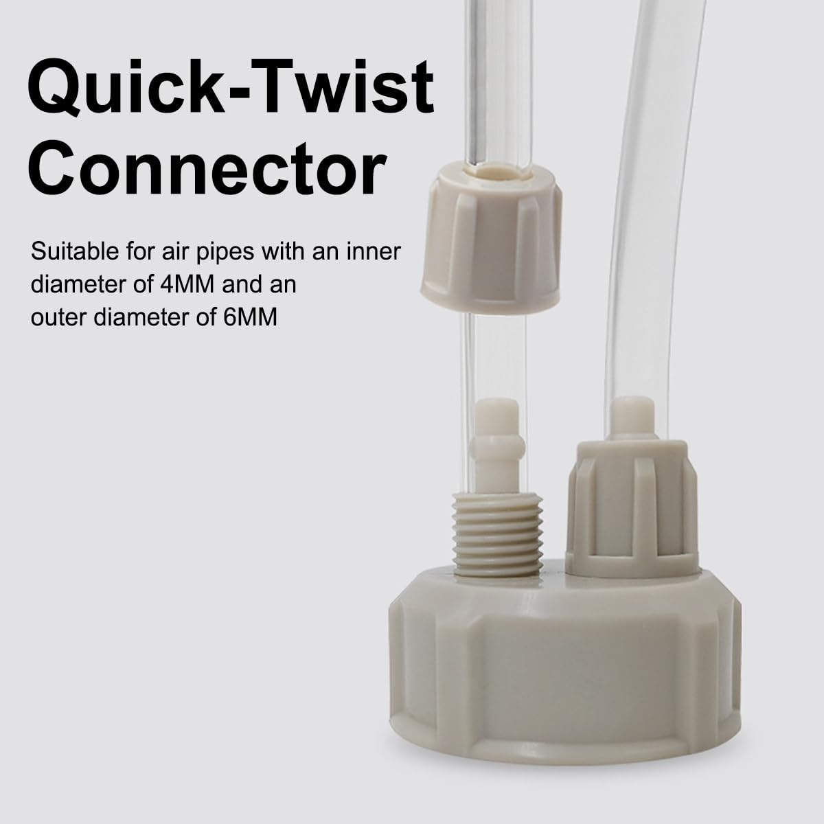 AIMALL DIY CO2 Generator System Bottle Cap, Quick Screw Installation, Durable ABS Material for Aquarium Plants - 1.18In Base Diameter image number 3