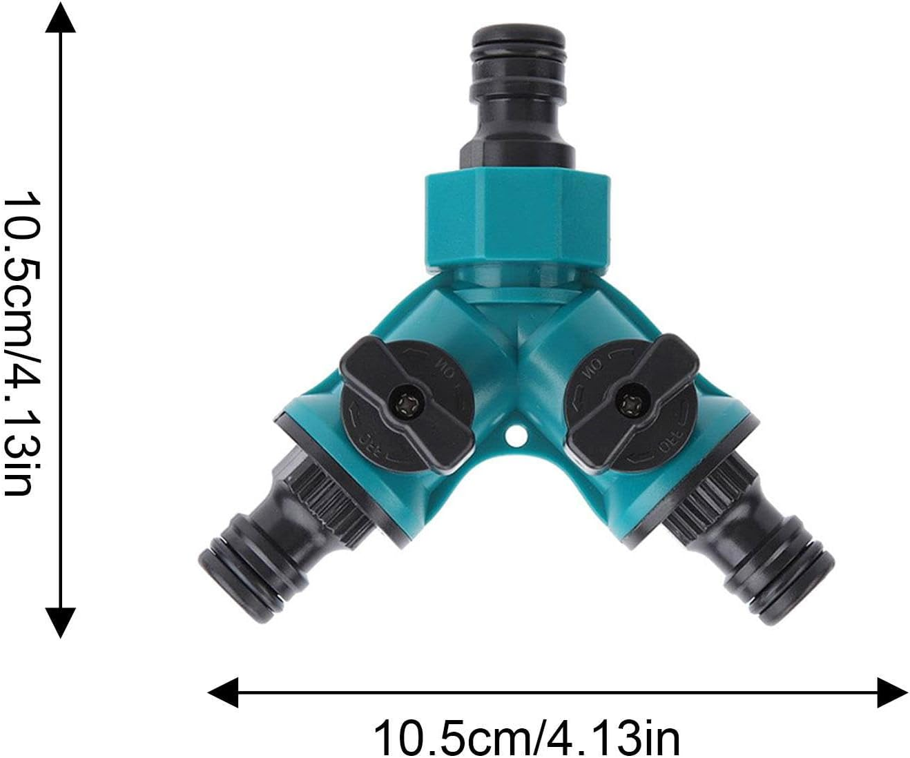 2 Way Garden Water Hose Pipe Connector, Hose Splitter Tap Splitter Connection, Garden Supplies Adapter for Water Pipe Quick End Connector image number 4