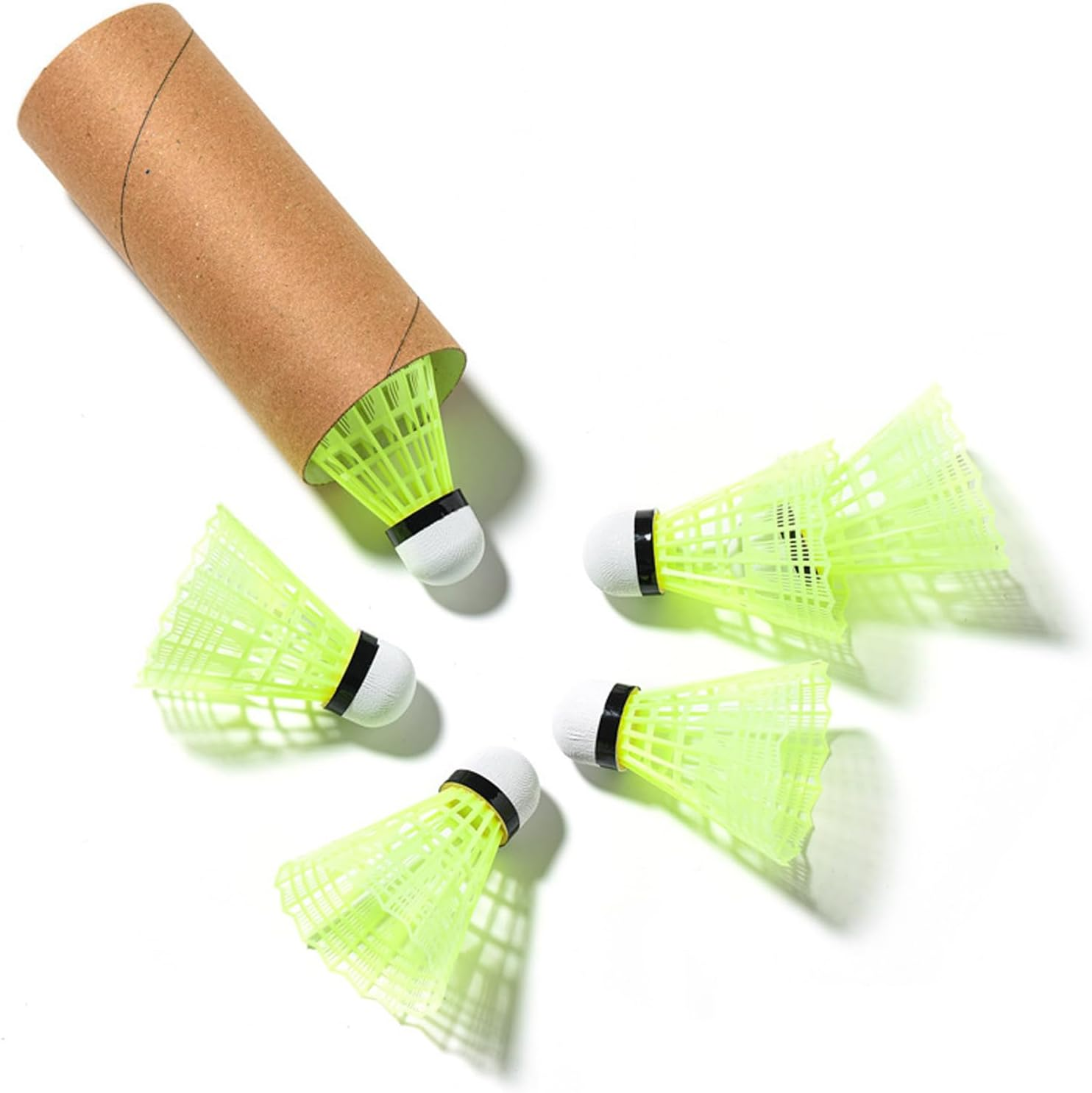 6-Pack Nylon Badminton Shuttlecocks with High Durability, Training Badminton Birdies Balls Indoor Outdoor image number 2