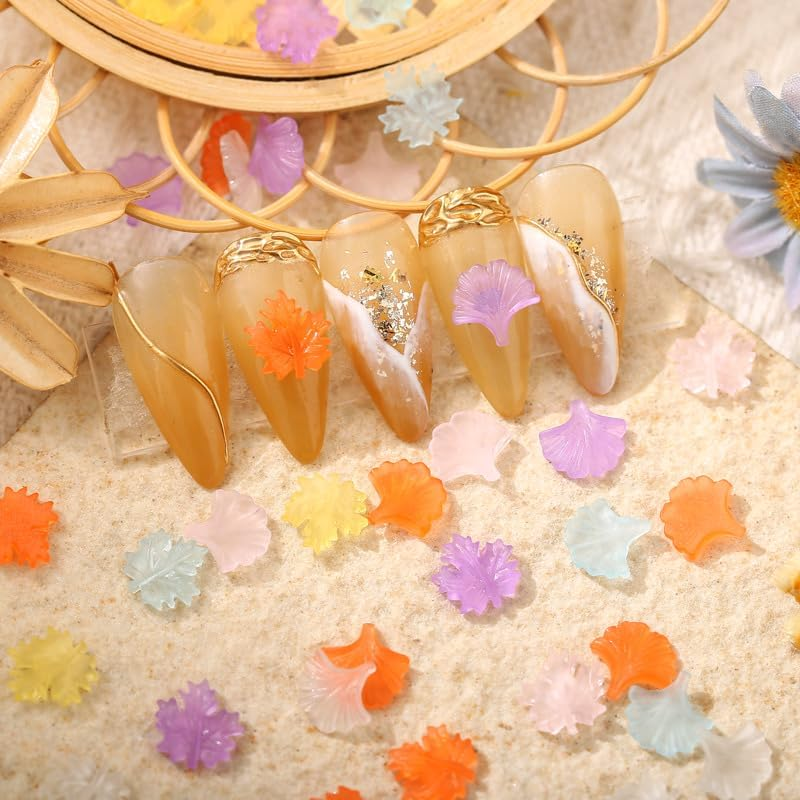 3D Maple Leaf Nail Design Silicone Nail Shapes Autumn Leaves Nail Charms Molds Silicone Mould Autumn Maple Nail Stamp Silicone Moulds for Nail Art Fall Leaf Nail Charms Resin Shapes Nail Accessories image number 6