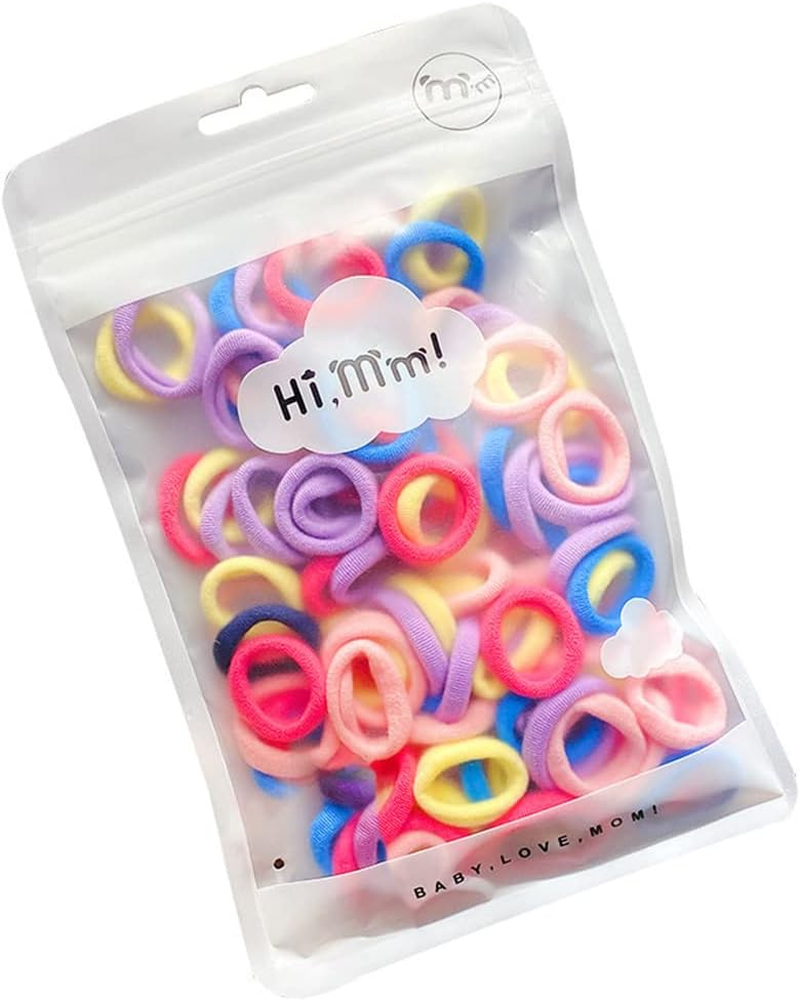50Pcs Girls Mini Hair Ties Elastic Hairbands Kids Cute Baby Shower 04 Candy Selection image number 5