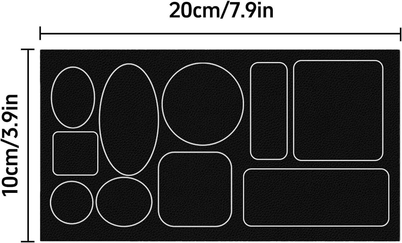 3Pcs Leather Repair Patch, 3.9&rdquo; X 7.9&rdquo; Self Adhesive Kit, Waterproof, Stain-Proof, Easy to Cleanfor for Sofas, Furniture, Kitchen Cabinet, Jackets,Car Seat Reupholster. (Model A) - Model B image number 5