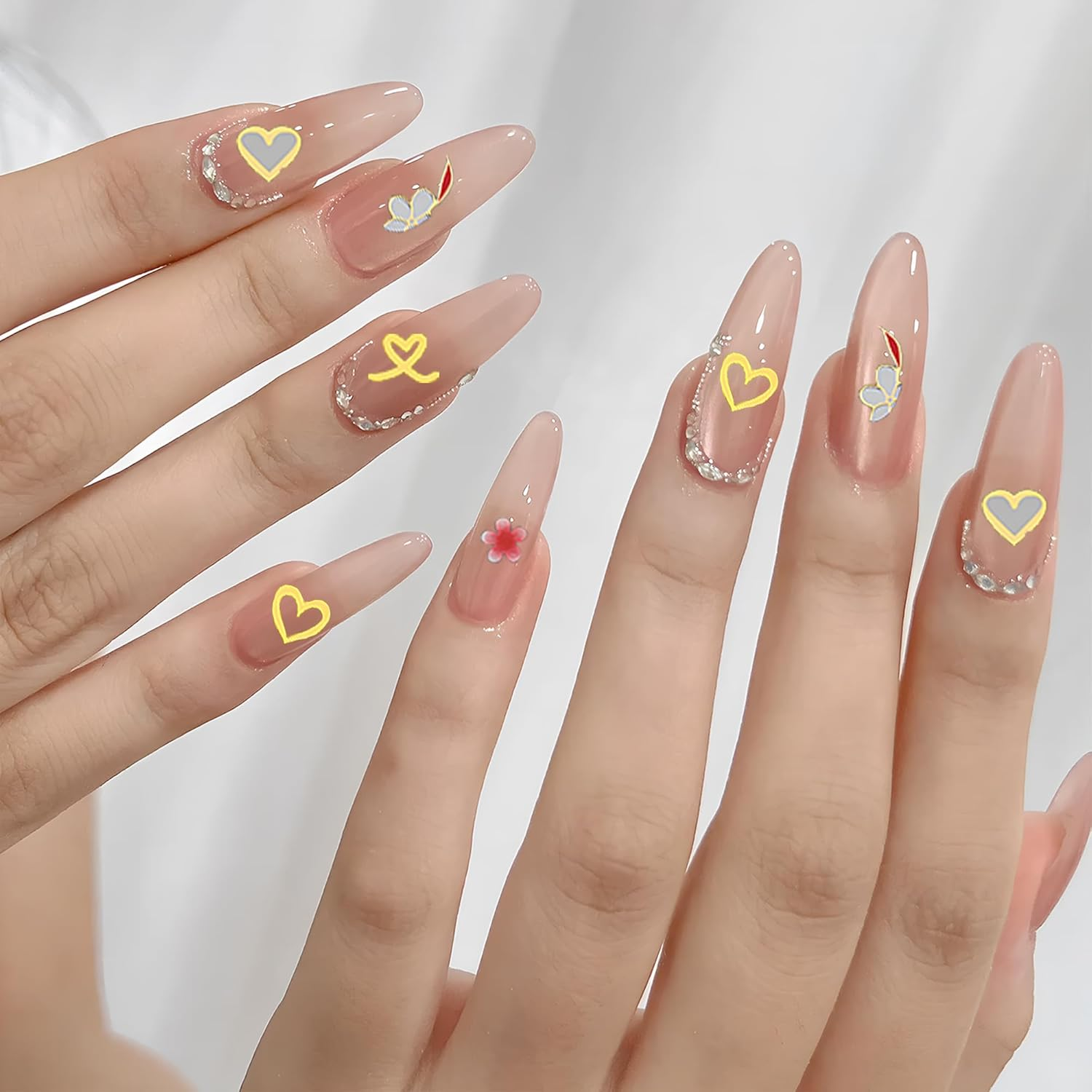 8 Sheets 3D Metallic Nail Stickers - Self-Adhesive Nail Art Supplies with Golden Flowers, Leaves & Lines Patterns, Easy Apply Nail Decals for Women, Home Use & Nail Salon DIY Manicure​​ image number 4