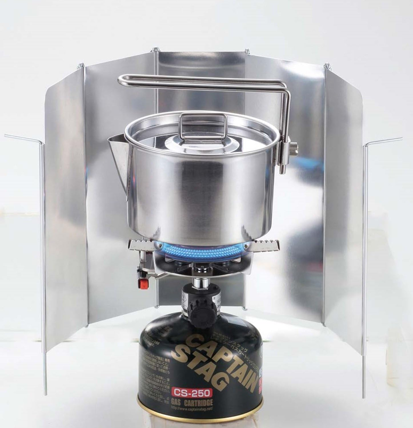 Captain Stag UF-12 Aluminum Windscreen for Camping Barbecues BBQ Stove image number 1