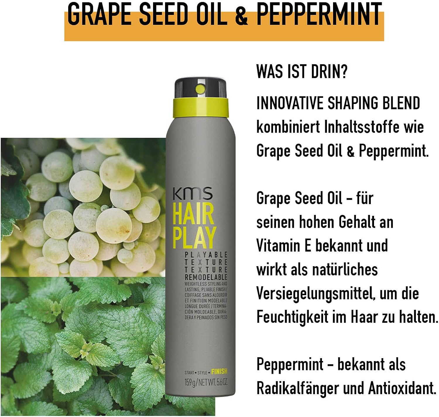 FINISH by KMS Hairplay Playable Texture 200Ml image number 1