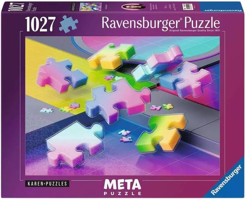 Ravensburger - Gradient Cascade Puzzle 1000 Piece Jigsaw for Adults, Modern Colorful Artwork, Fun and Challenging image number 3