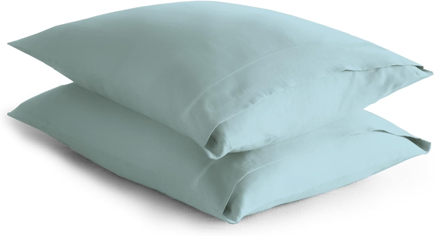 Pizuna Cotton Pillow Case Standard Size, Soft 500 Thread Count, 100% Combed Cotton Sateen Weave Hotel Quality Pillowcases (Antique Silver Pillow Covers Set of 2)