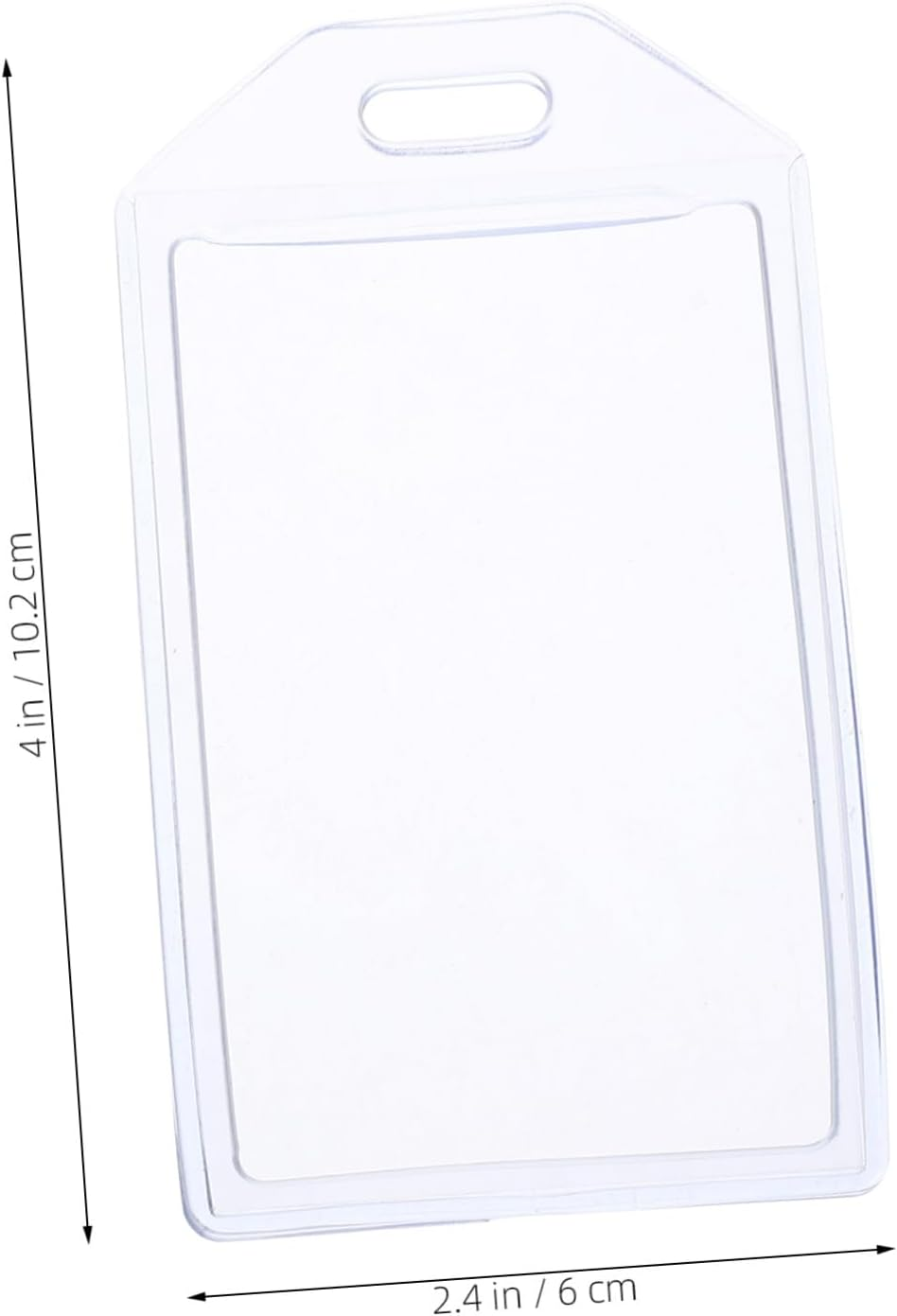 GETAJGHSD 10 Pcs Clear PVC Id Card Sleeves Luggage Tag Holders for Travel Suitcases Badge Holders Transparent Bag Identification Tags for Outdoor Use image number 2