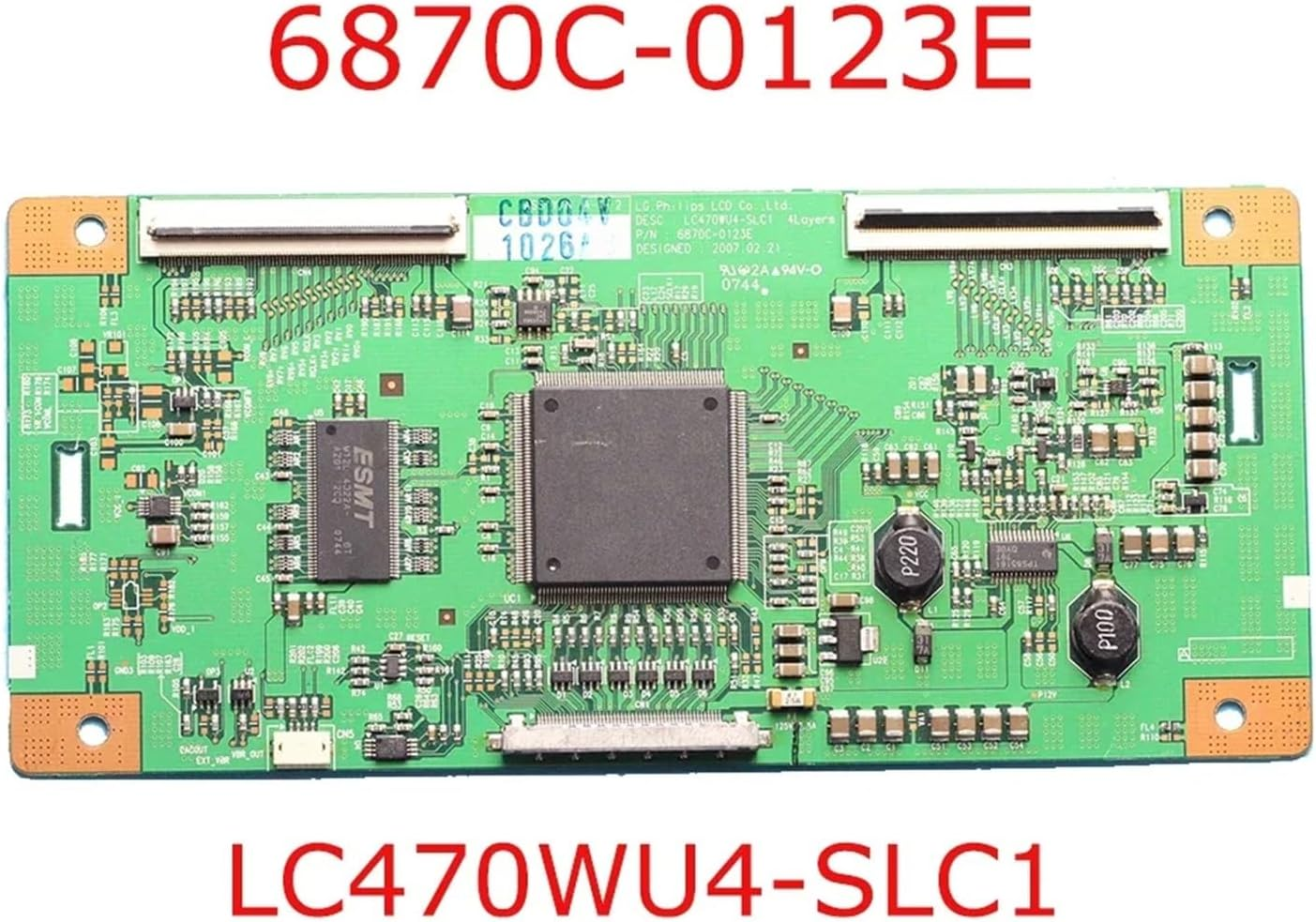 6870C-0123E LC470WU4-SLC T-Con Board TV T CON Logic Board image number 3