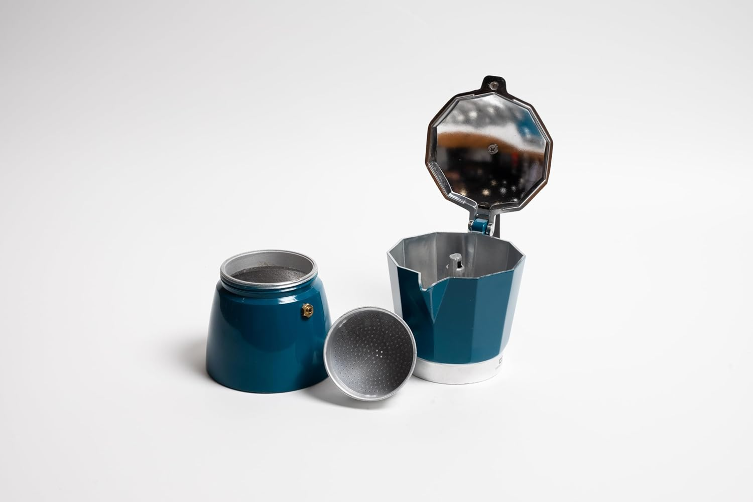 Coffee Culture Blue Stove Top Coffee Maker 6 Cup Stove Top Coffee Maker, Blue, CC-6CBL image number 5