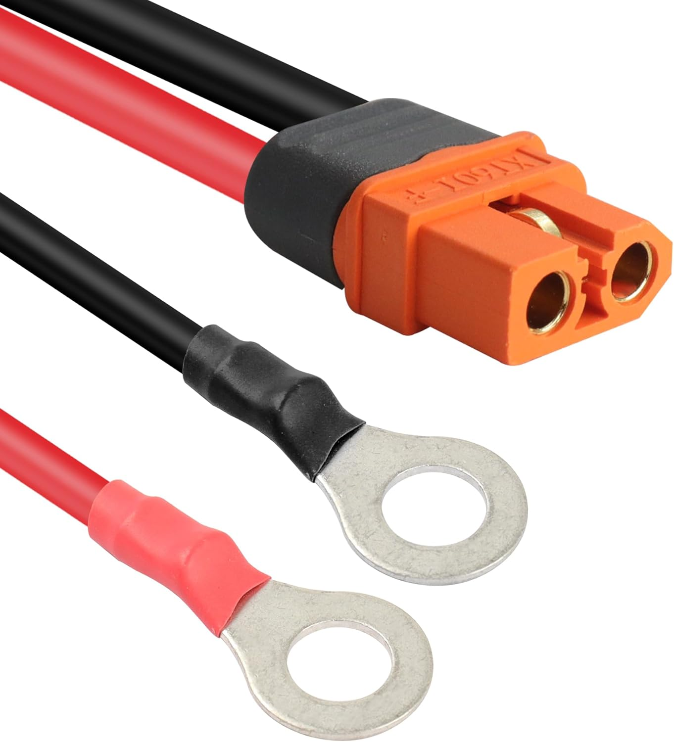 RIIEYOCA XT60I to O Ring Terminal Cable,Xt60I Female to O Ring Connector Cable,With 1M 12AWG Silicon Wire,For RC Lipo Battery FPV Racing Drone(1M/3.3Ft) image number 3