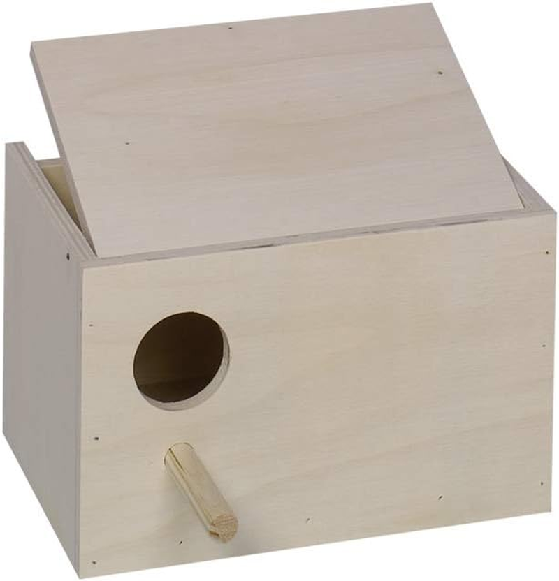 Nobby Budgie Nesting Box with Hole on Left; 28.5 X 14.0 X 14.0 Cm image number 2