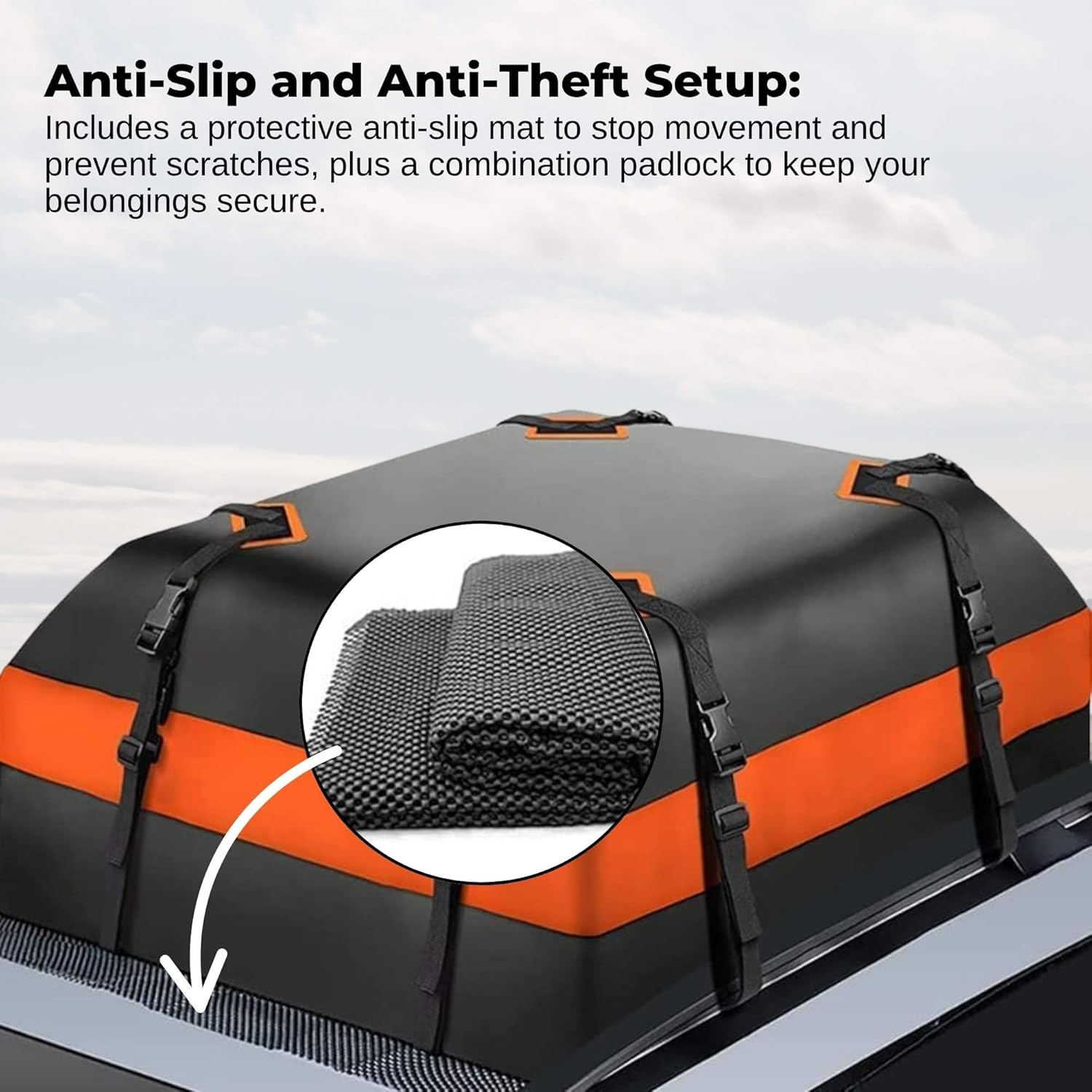428L Car Rooftop Storage Carrier - Soft-Shell Waterproof Roof Bag