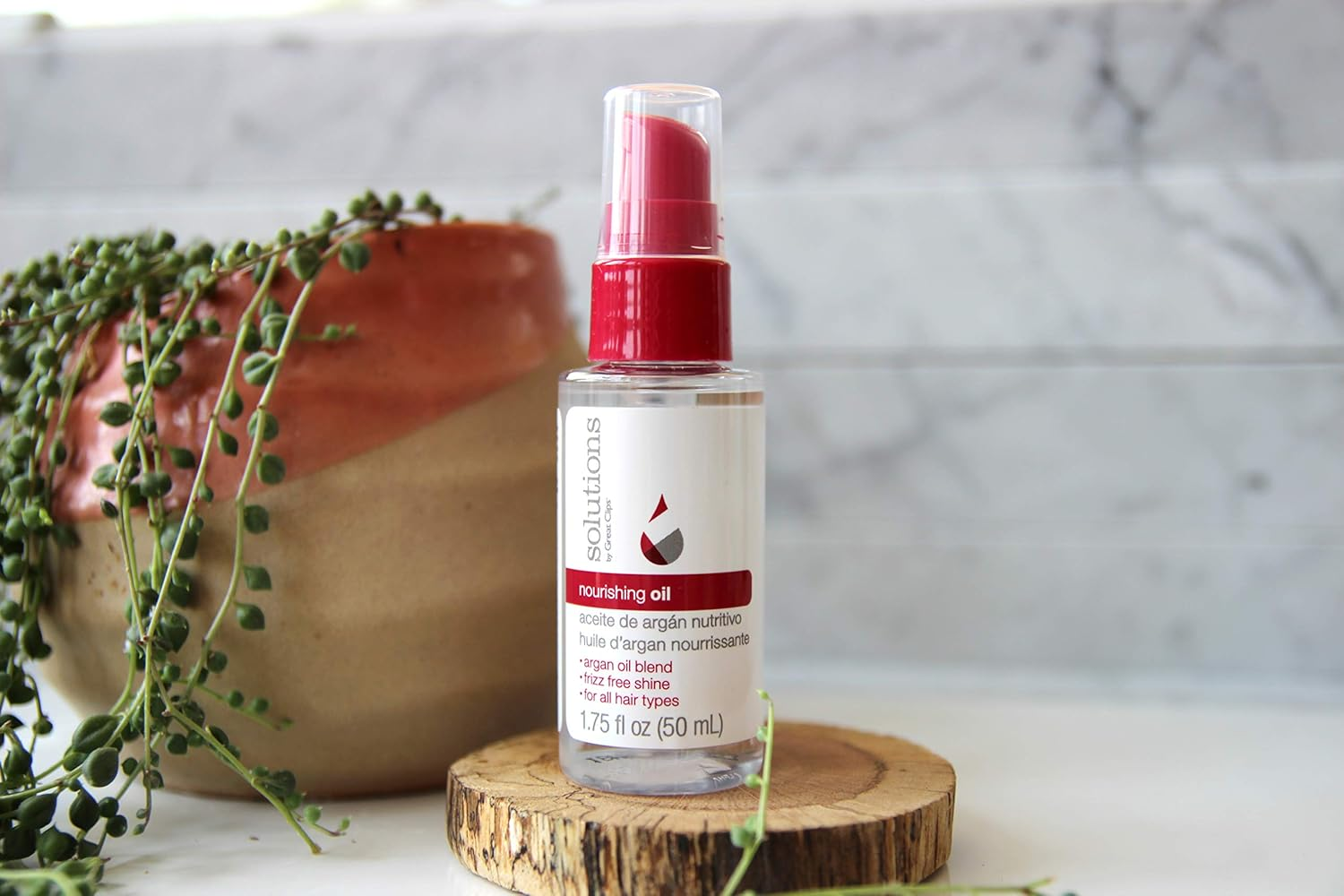 Great Clips Solutions by Nourishing Oil, 1.75Oz | Argan-Oil Blend Hydrates Hair & Skin | Great for Dry, Damaged Hair image number 2