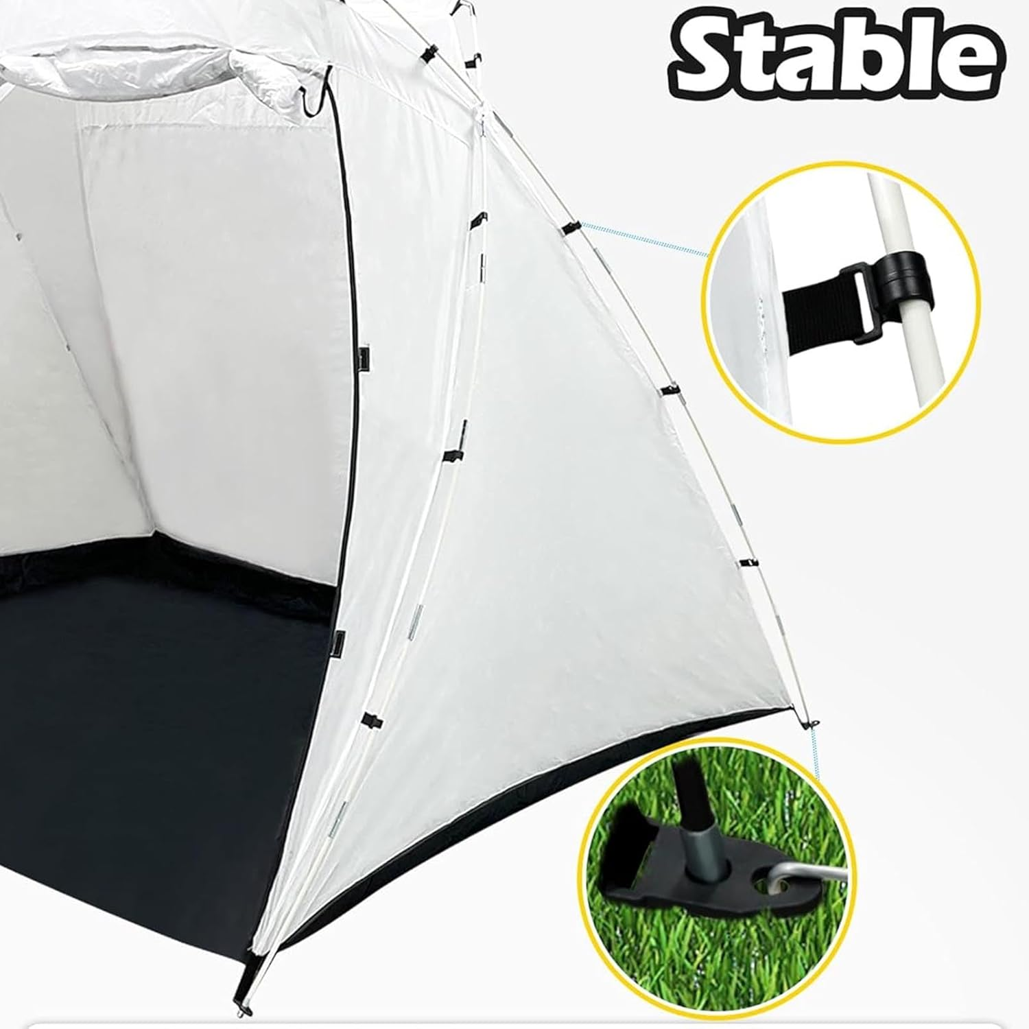 Portable Paint Booth Tents, Spray Paint Tent with Built in Floor Mesh Screen for Furniture DIY Hobby Tool Spray Paint Shelters, Wind Proof Large Capacity Hook Spray Paint Shelter image number 3