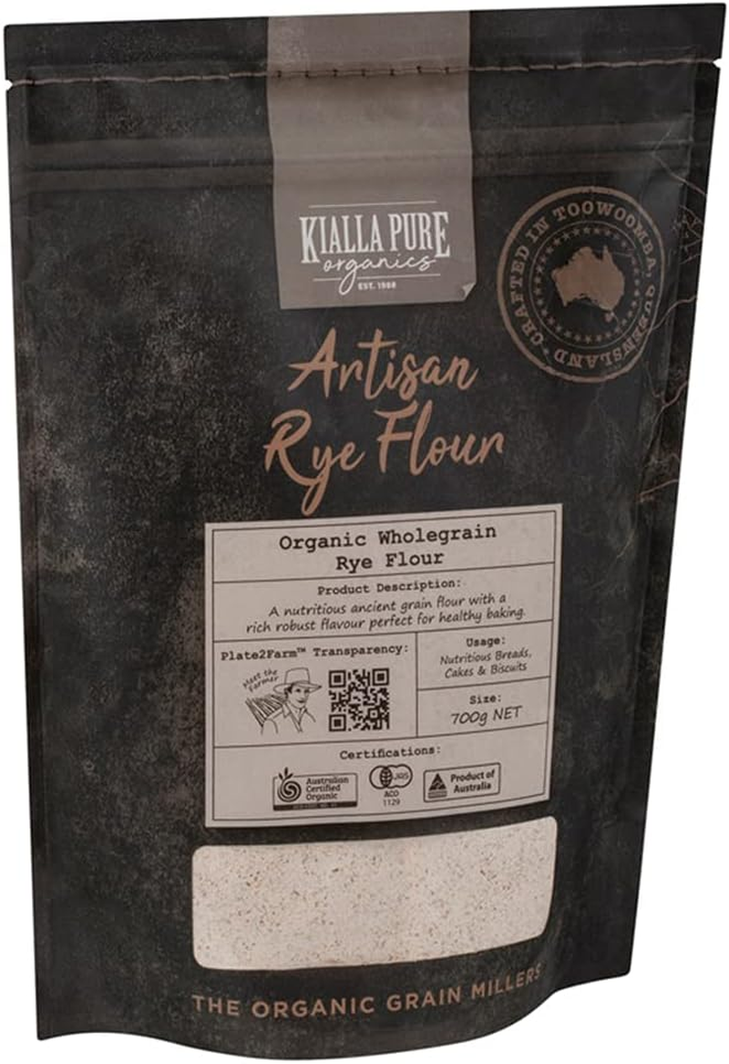 Kialla Pure Organics Organic Wholegrain Rye Flour 700, G image number 1