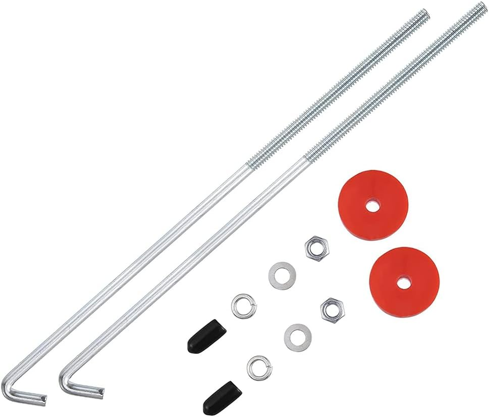 Car Battery Hold down J Bolts,18-8(304) Stainless Steel Battery Hold down Bracket J Hooks,Universal Battery Hold down Kit for Firmly Support Car Battery (8 Inch/2Pcs) image number 3