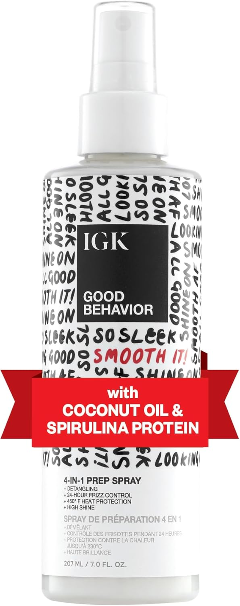 IGK Good Behavior 4-In-1 Prep Spray for Unisex 7 Oz Hair Spray image number 4
