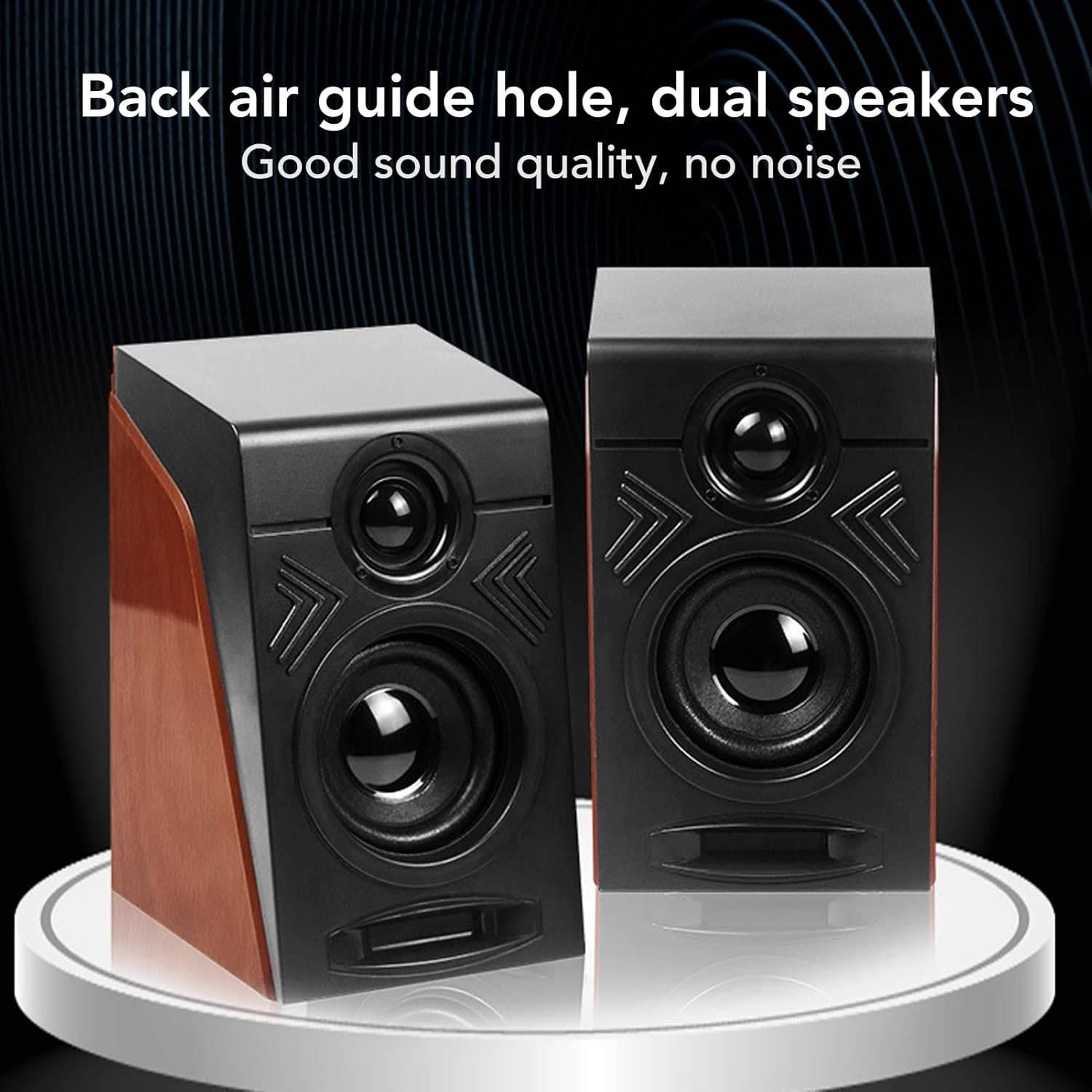 High-Quality Computer Speakers - Stereo Sound System with Deep Bass, 3.5Mm Jack, Adjustable Volume for Desktops, Laptops, and Tablets image number 3