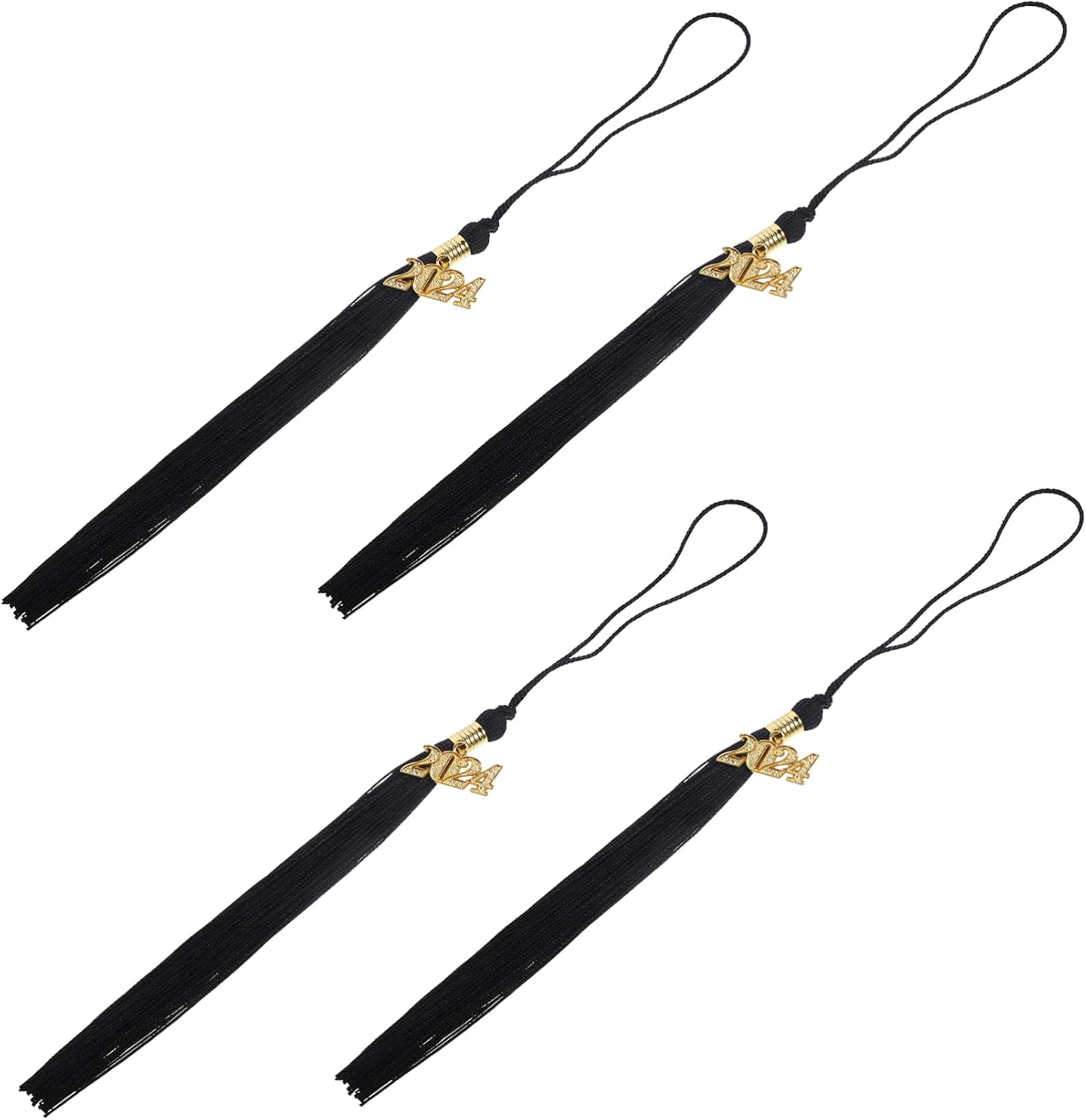 Graduation Hat Tassels Set 08 Green Graduation Hat Accessories for Ceremony 4Pcs