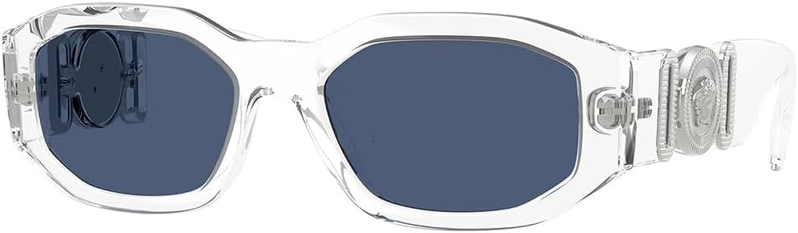 Versace Man Sunglasses Black Frame, Dark Grey Lenses, 53MM