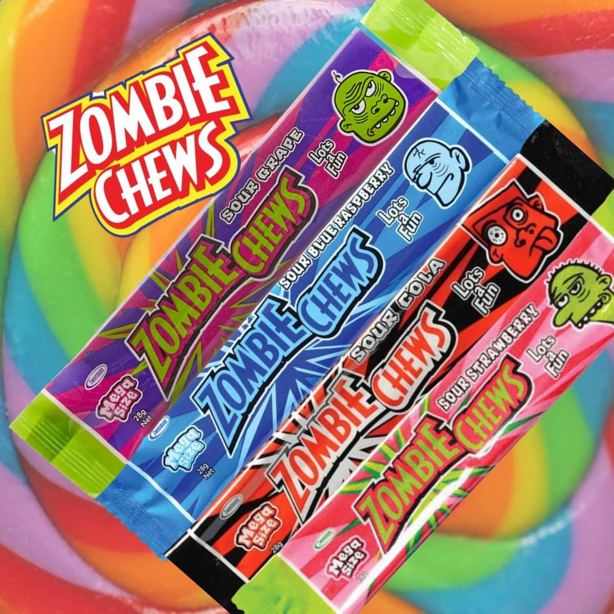 Zombie Chews Assorted Flavours - 28 Pack - Bulk Value Pack image number 3