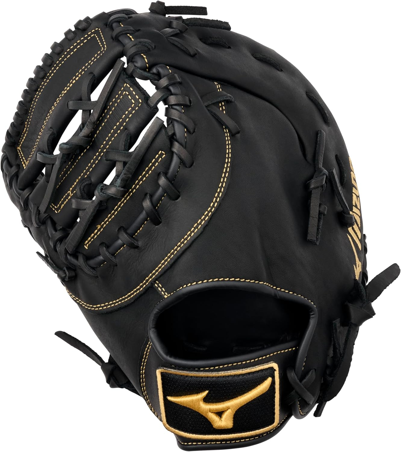 Mizuno MVP Prime Baseball Glove Series | Hand Crafted Biosoft Leather | Professional Smooth Leather | Center Pocket Design - Right Hand Throw, Deep 3 Web - Black image number 3
