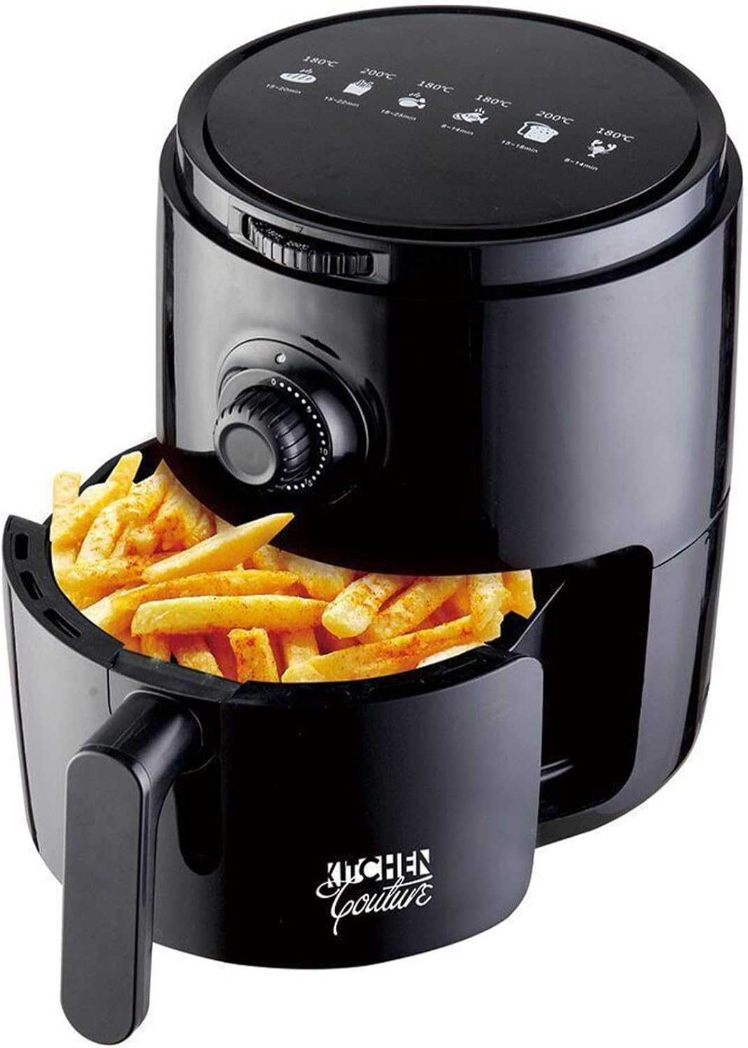 Kitchen Couture Air Fryer 3.4 Litre | 30 Minute Digital Timer | 1200W | Temperature Control up to 200 Degrees Celsius | Multi Purpose | Black image number 2