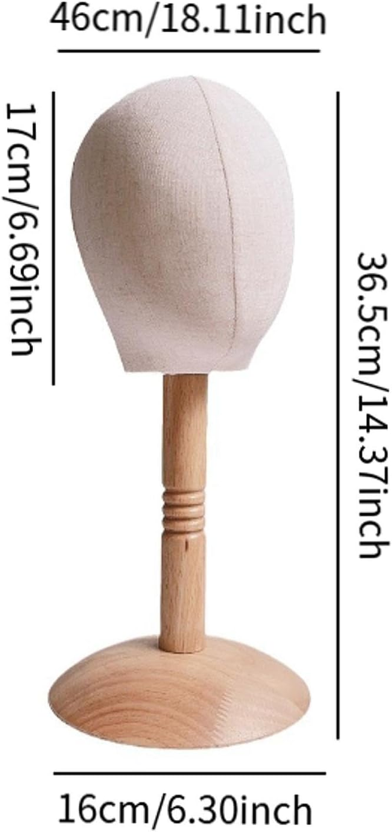 Eigell Children Head Model with Base Infants Head Mannequin Display Sturdy Freestanding Hat Stand Display Child Hat Organizer Stand image number 4