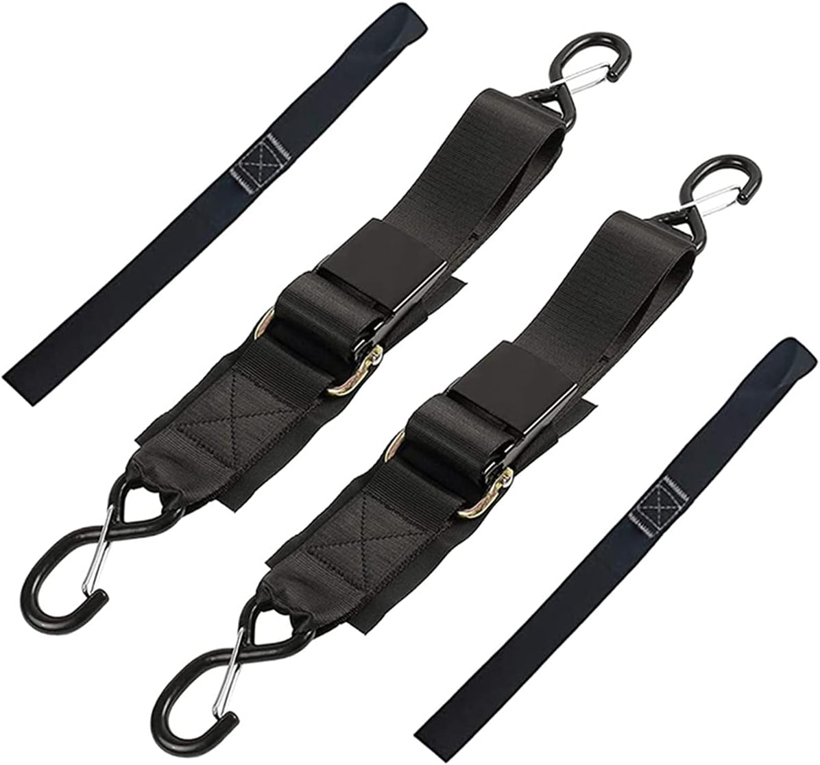 2-Pack Boat Trailer Transom Tie-Down Straps,2In X 4Ft Adjustable Transom Straps with Quick Release Buckle image number 4