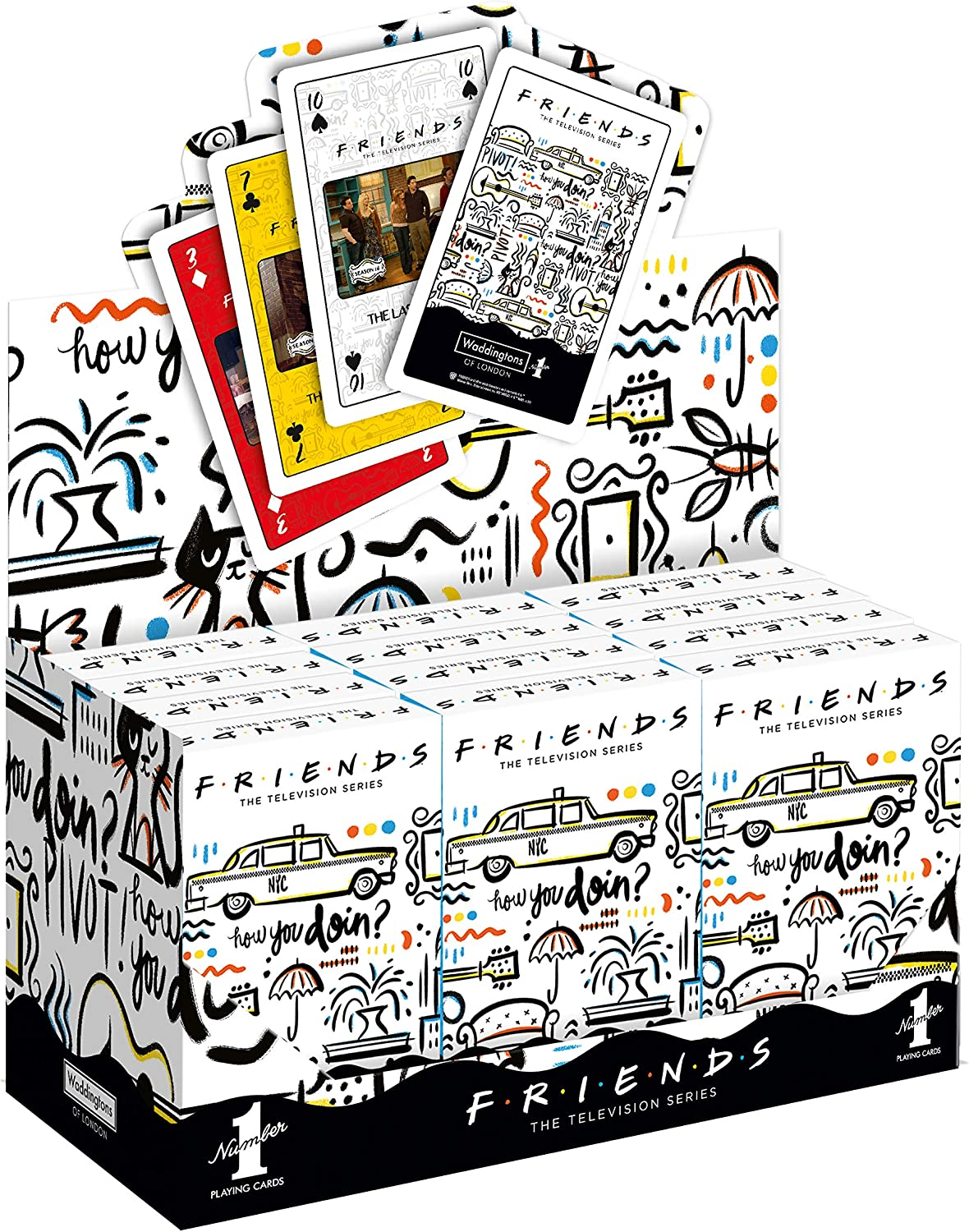 Waddingtons Number 1 Friends Playing Cards - Waddington Number 1 image number 1