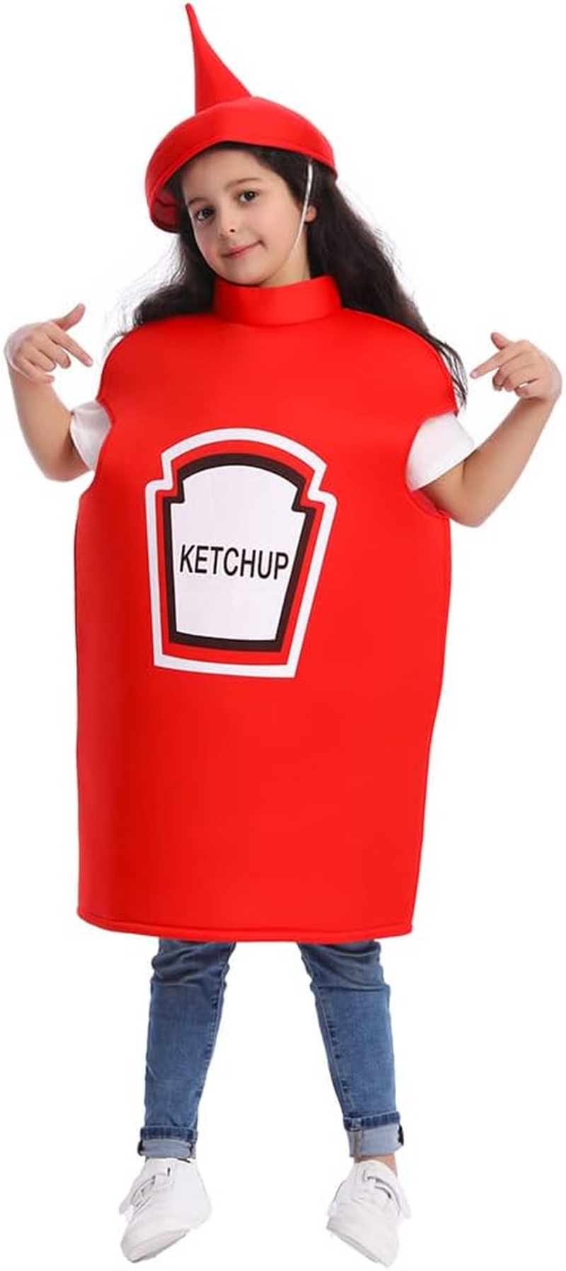 DSPLAY Kids Mustard Ketchup Costume Halloween Party