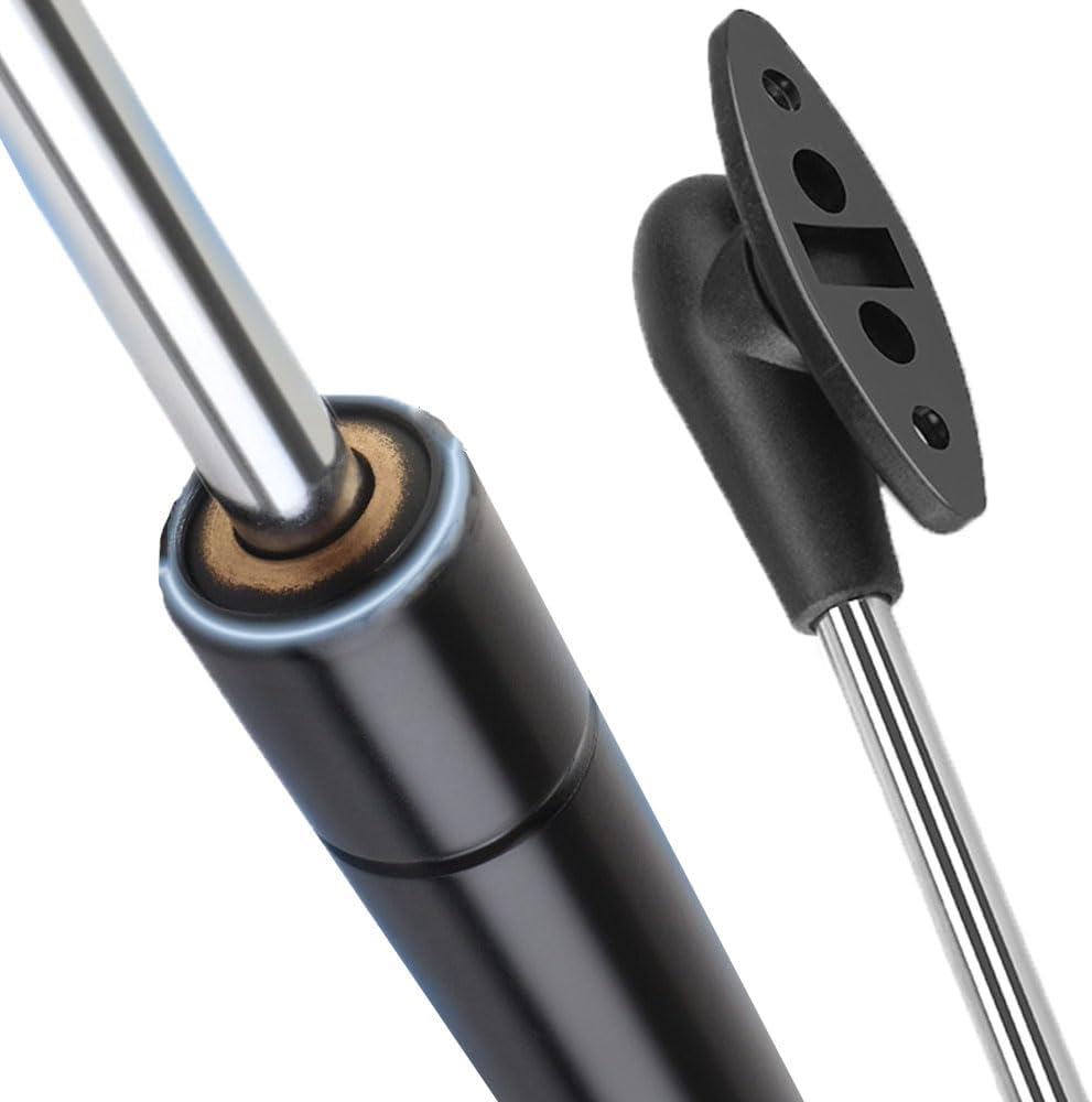 2 Pcs Safety Lid Support, Esforzarse Toy Box Hinges Hydraulic Gas Strut Pneumatic Lever for Cabinet Flip-Up Door with Soft Closing Adjustable Lifting Support Buffer Hinge (Black) image number 1