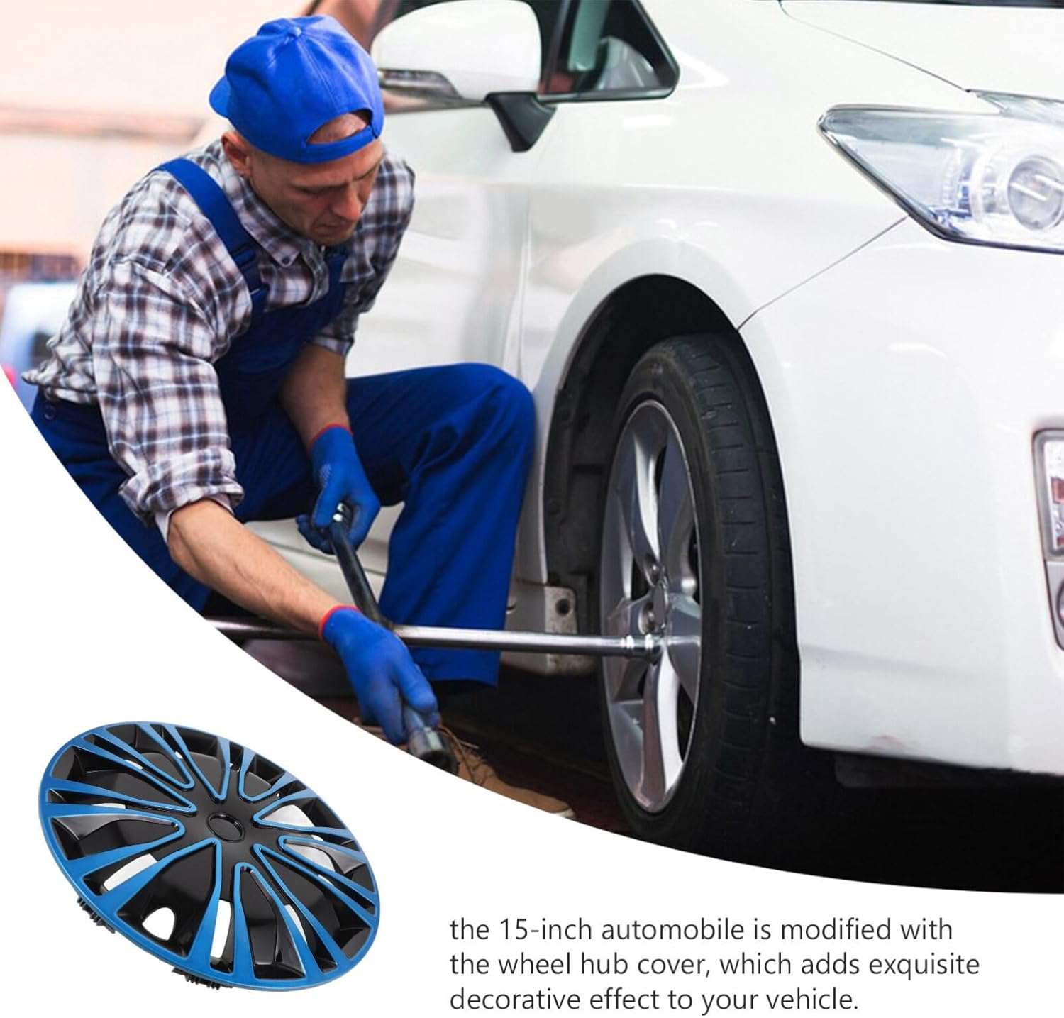 Iplusmile Wheel Cap Car Rim Cover Decorative Hubcap for Car Automotive Wheel Hub Covers image number 2