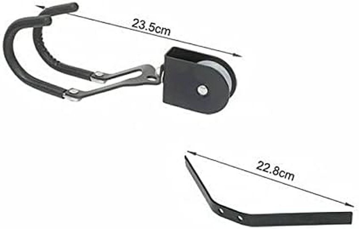 Costcom Kayak Hoist Pulley System Ceiling Bike Lift Garage Storage Rack 125LBS Capacity Bike Lift, Canoe, Paddleboard, & Ladder Ceiling Rack with Safe Lock Mechanism & Rubber Hooks image number 1