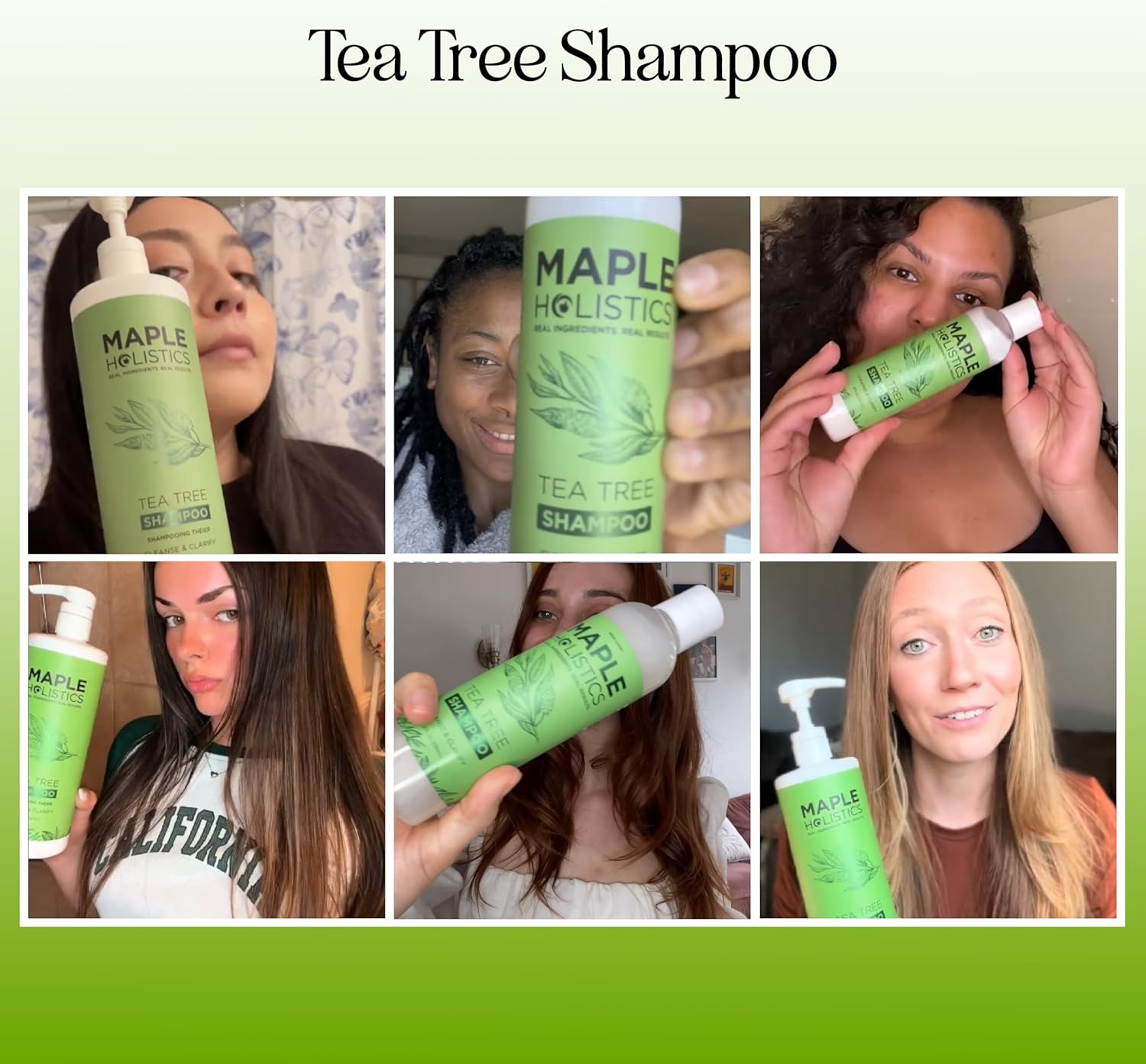 Tea Tree Oil Shampoo Sulfate Free - Deep Cleansing Vegan Tea Tree Shampoo for Oily Hair and Scalp - Daily Clarifying Shampoo for Build up with Rosemary Essential Oil for All Hair Types 25 Fl Oz