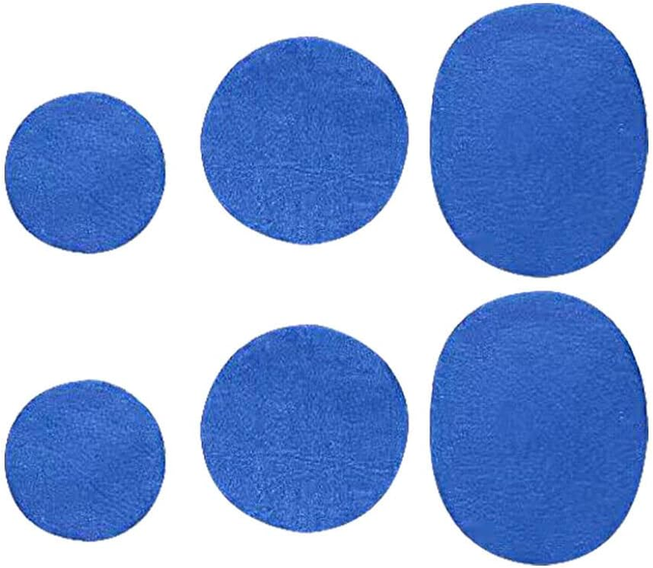 6Pcs Shoe Hole Repair Patch Shoe Patch Vamp Shoes Hole Sticker Heel Repair Subsidy Light Blue