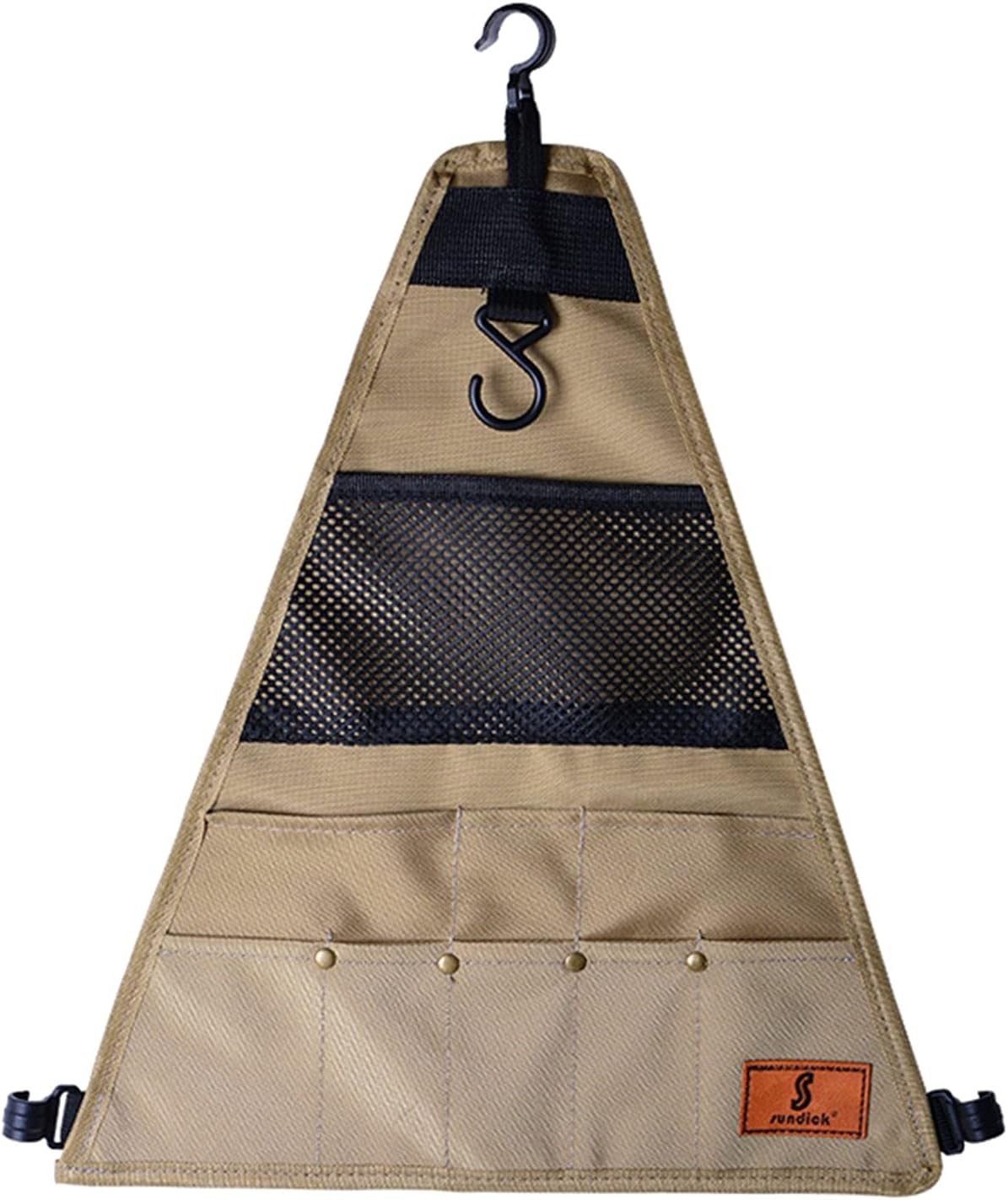 Bivouac Kitchen Cooking Utensil Tableware Travel Organizer Cook Accessories Portable Bag for BBQ Camping Hiking Travel Cookware Organizer Hanging Bag, Triangle Small image number 2