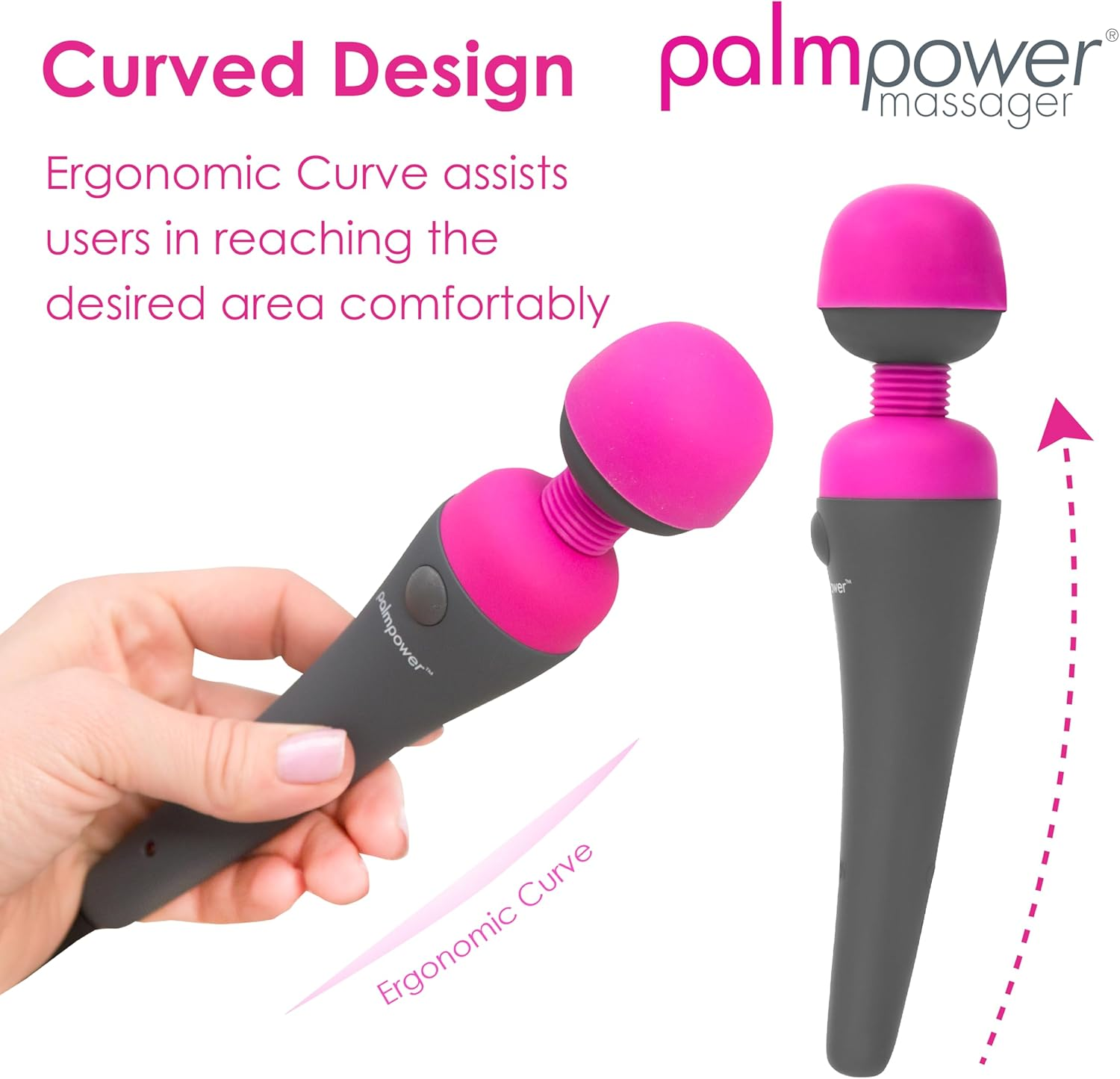 Palmpower Massage Wand, Pink image number 1
