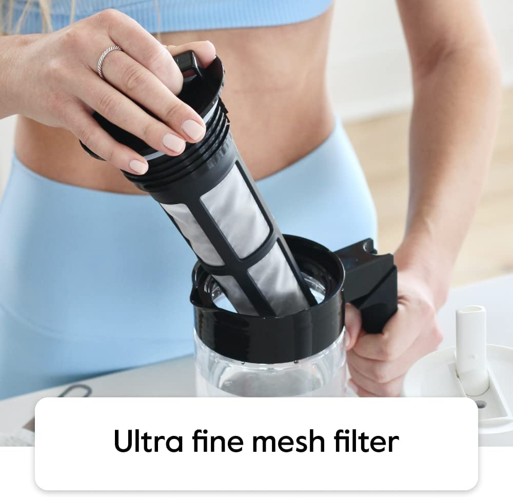 Takeya Patented Deluxe Cold Brew Coffee Maker with White Lid Airtight Pitcher, 1 Quart, White image number 2