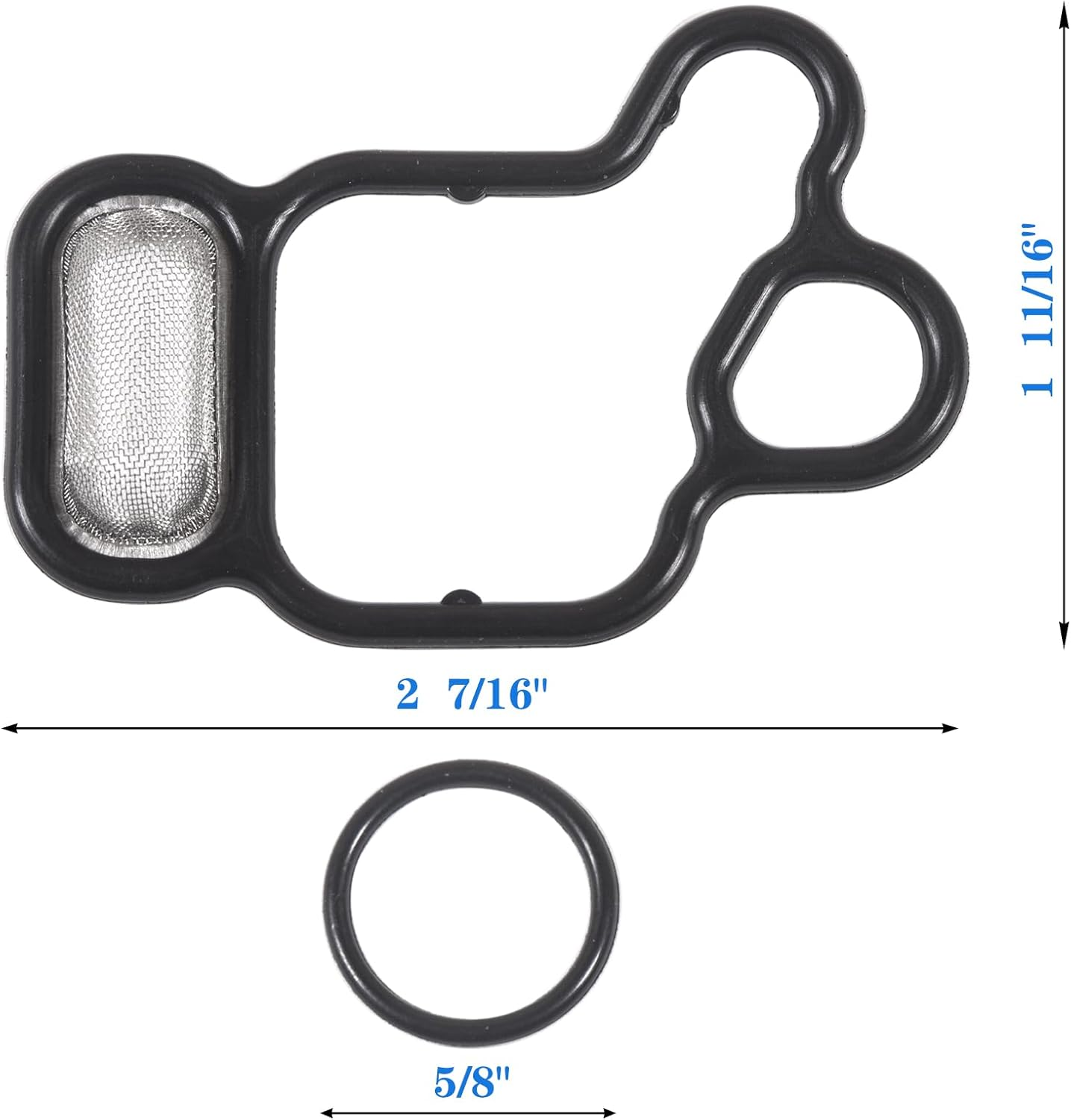 15815-R40-A01 Honda Accord 2.4 VTEC Solenoid Valve Gasket for Acura ILX Tsx,Honda Civic CR-V CROSSTOUR 91319PAAA01 V-Tec VVT Solenoid Gasket 2.4L 2009 2010 2011 2012 2013 2014 2015 1515815R40A01 image number 4